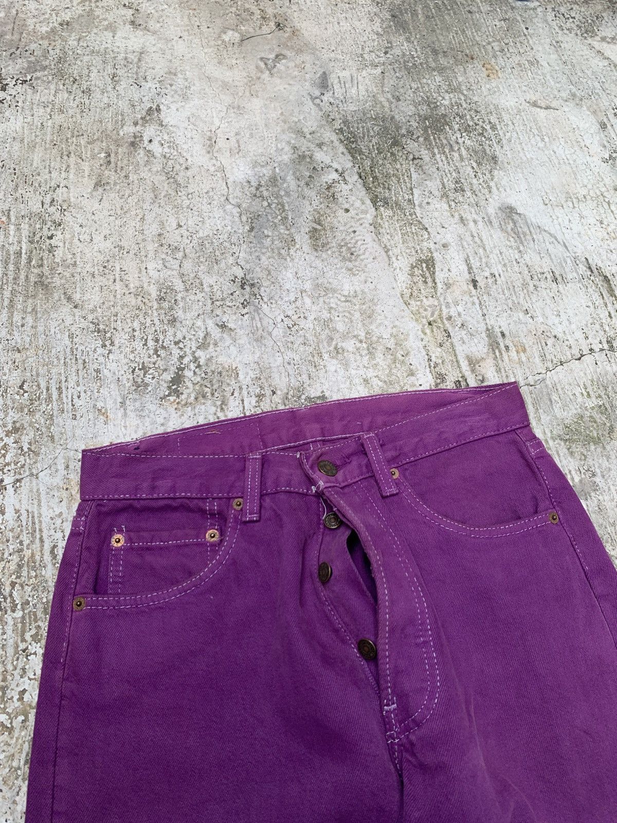 Levi's Vintage Clothing Vintage Levi's 501 purple jeans Size US 30 / EU 46 - 3 Thumbnail