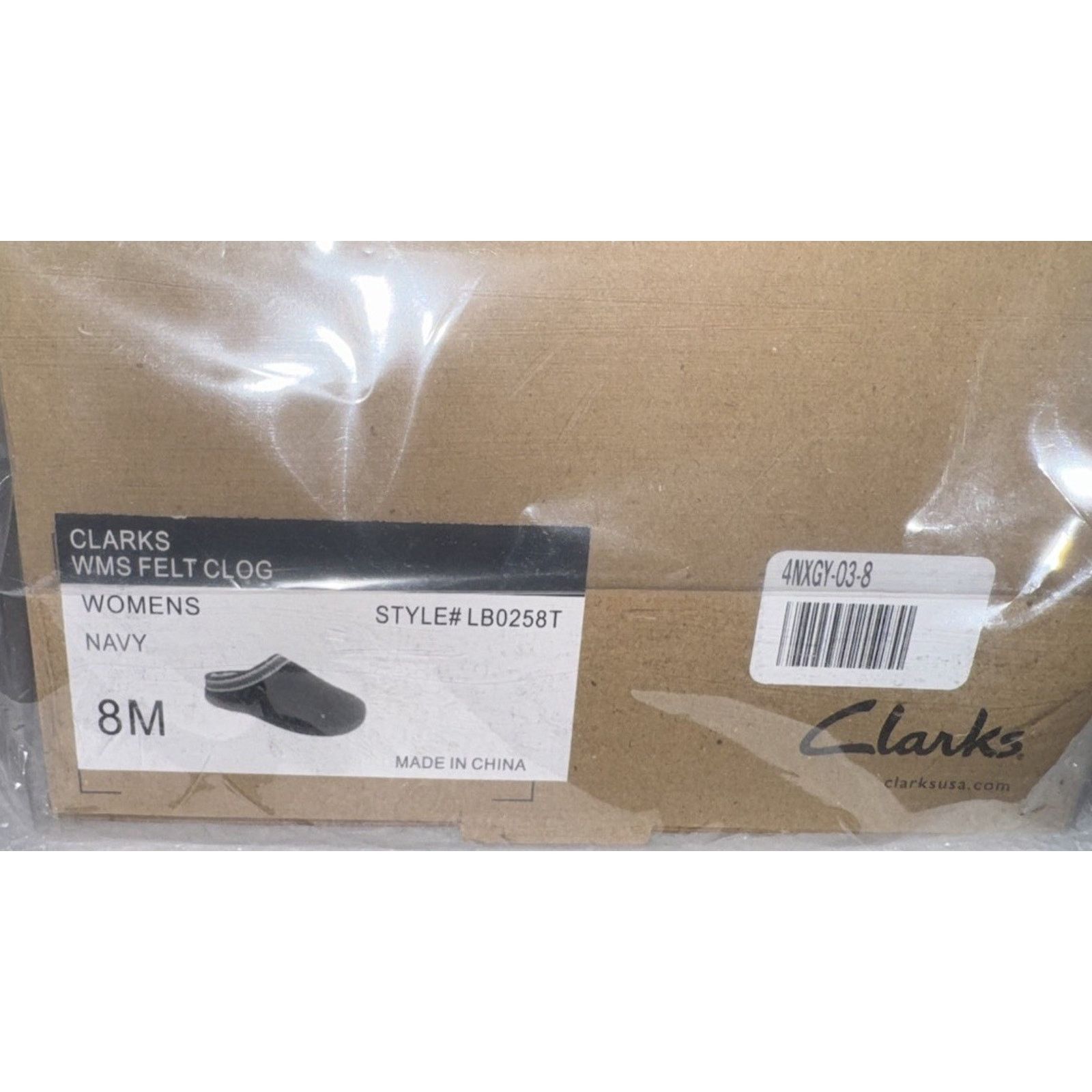 Clarks Clark’s Women’s Felt Clog Navy Style #LB0258T 8M NEW IN BOX Size US 8 / IT 38 - 6 Thumbnail
