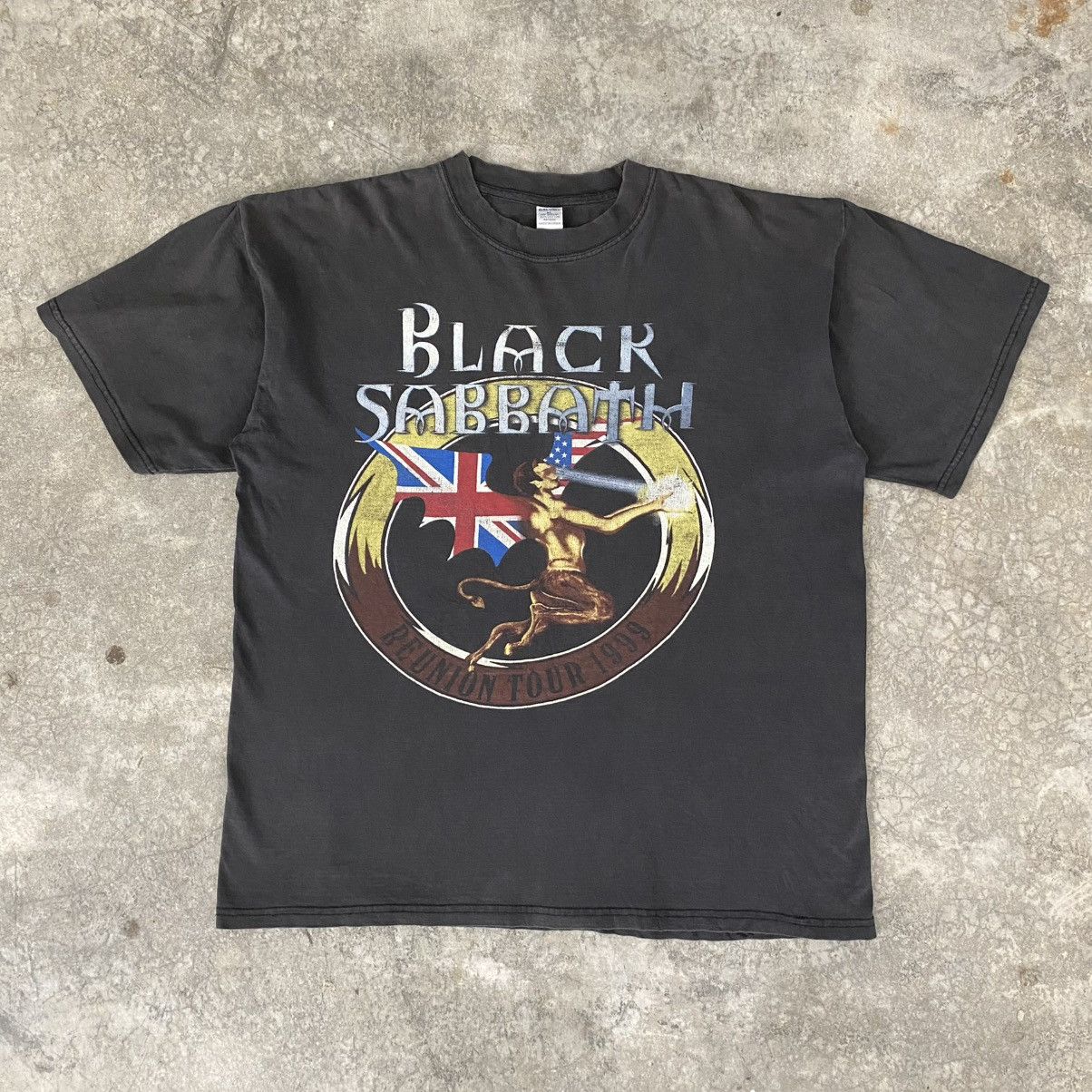 Band Tees Vintage 1999 Black Sabbath Reunion Tour Sun Faded Band Tee Size US XL / EU 56 / 4 - 1 Thumbnail