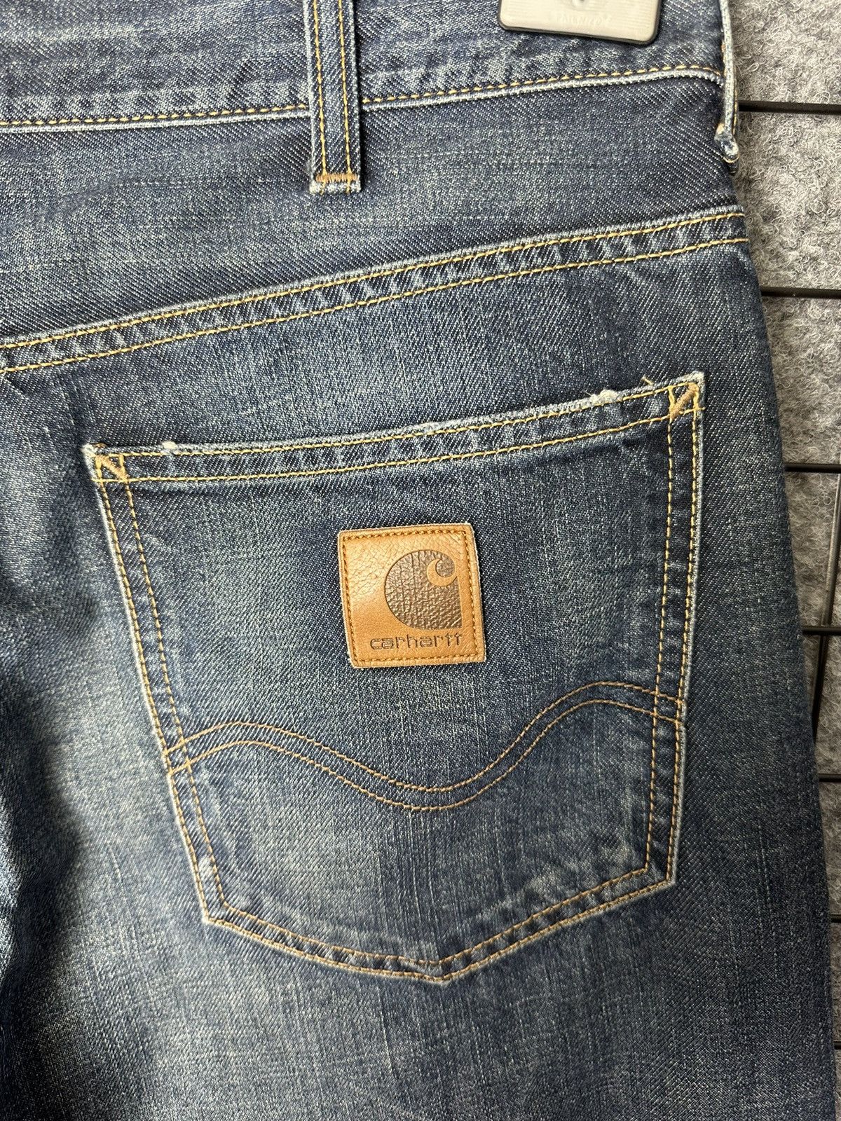 Carhartt × Carhartt Wip Carhartt Texas Pant Streetwear Acid Wash Jeans Size 32 Size US 32 / EU 48 - 3 Thumbnail