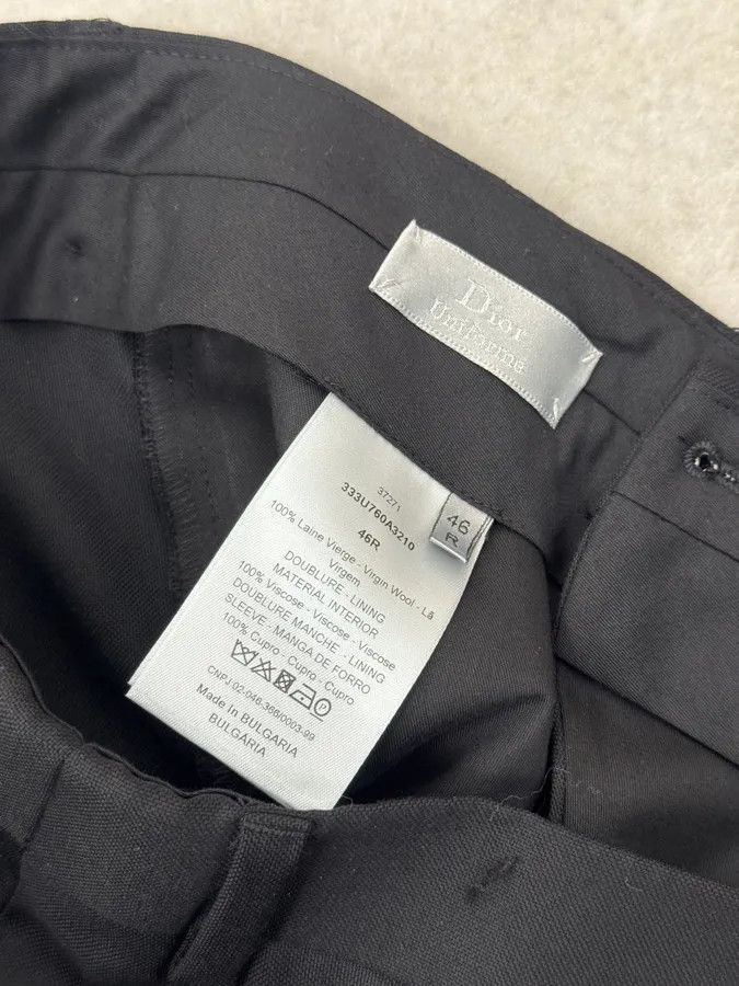 Dior Dior Uniform Black Wool Classy Tailored Pants Size US 30 / EU 46 - 9 Thumbnail
