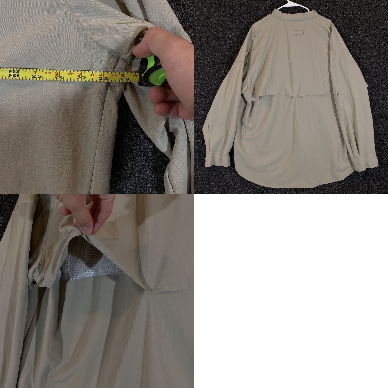 LL Bean Shirt Mens 2XLT Tall Brown Fly Fishing Button Down Long Sleeve NEW