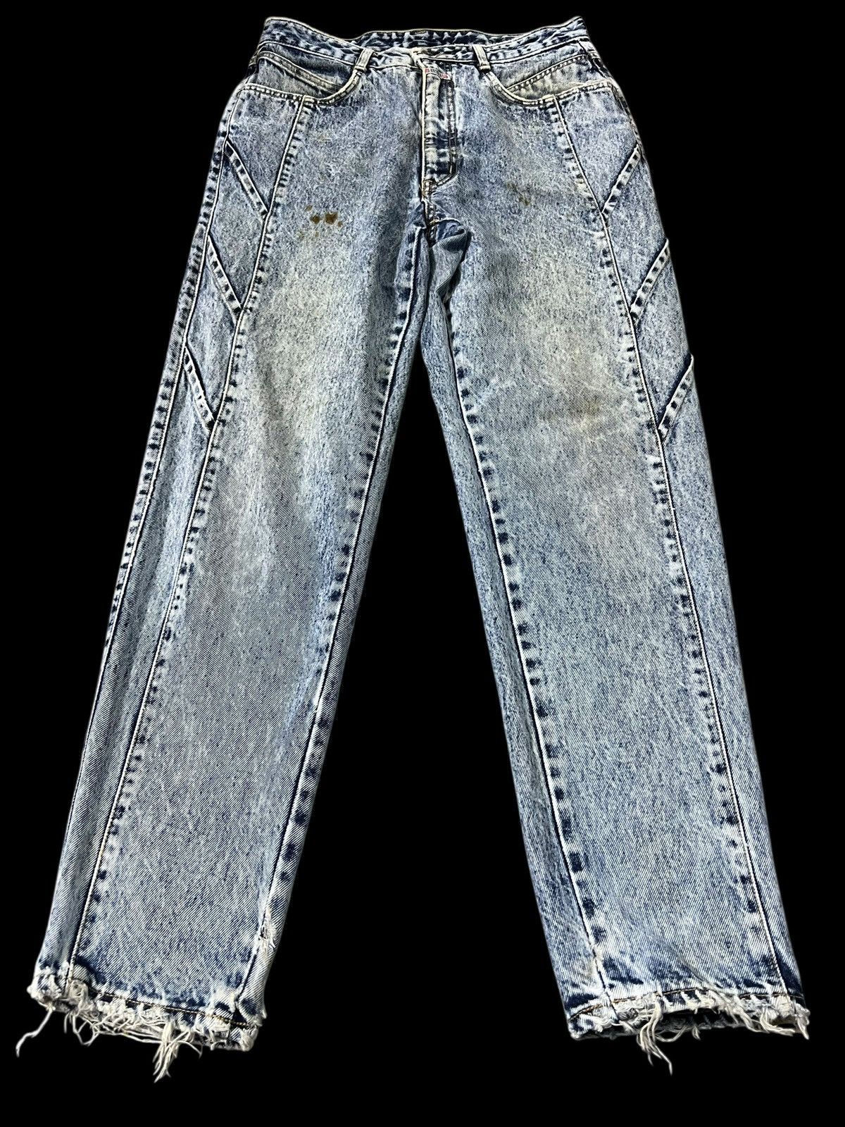 If Six Was Nine Vintage 80’s Edwin United Kingdom Acid Wash Carrot Pattern Size US 29 - 1 Thumbnail