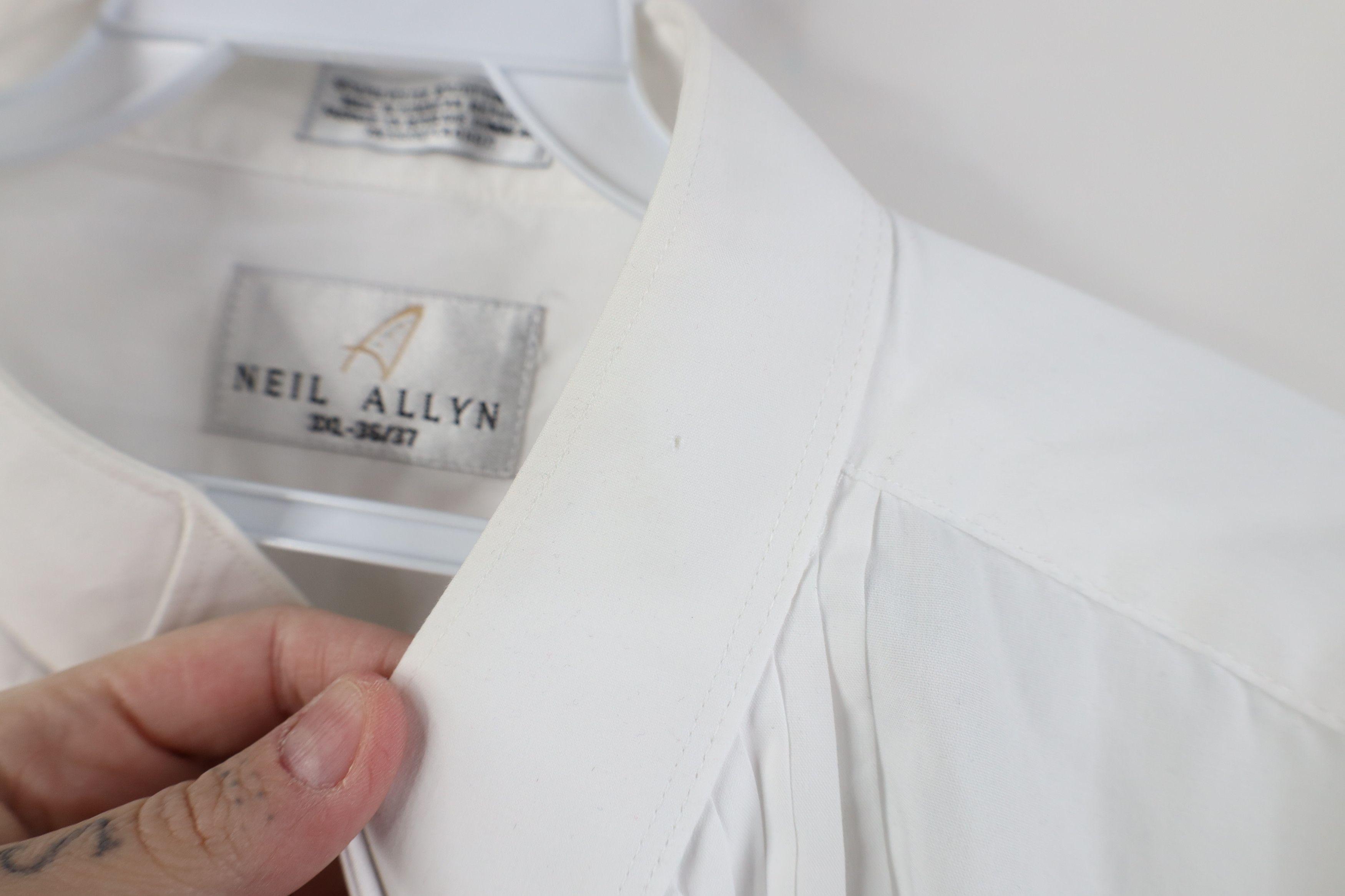 Vintage Vintage 90s Streetwear Formal Tuxedo Button Shirt White Size US XXL / EU 58 / 5 - 4 Thumbnail