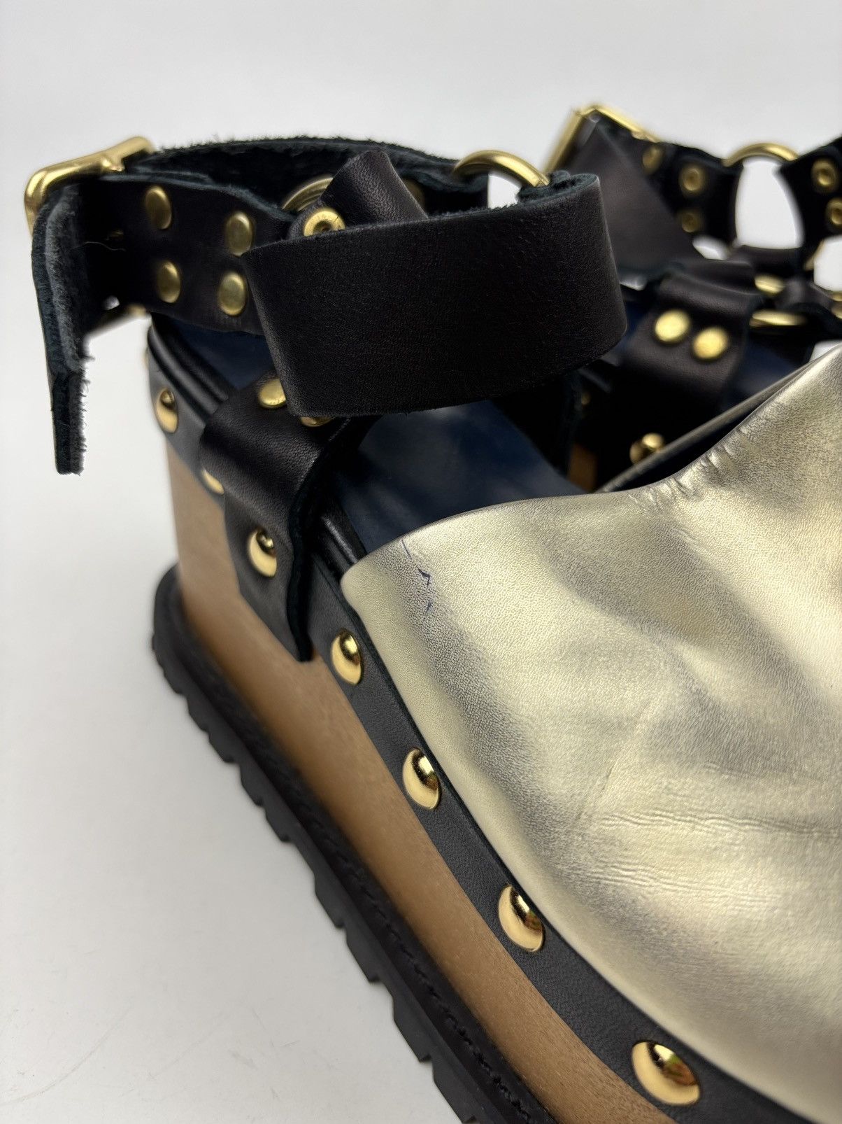 Sacai Sacai Buckled Platform Clogs Size US 6 / IT 36 - 7 Thumbnail