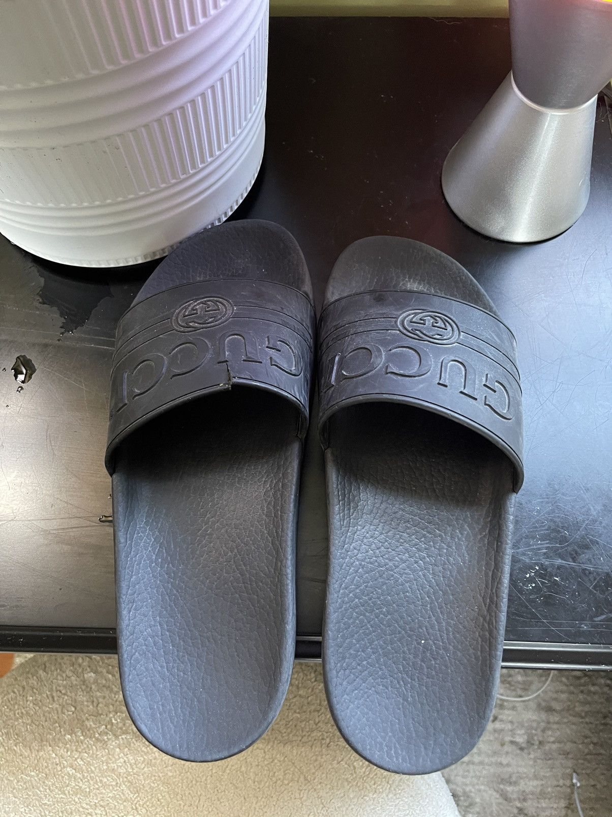 Gucci Gucci Big Logo Slides Size US 9 / EU 42 - 2 Thumbnail