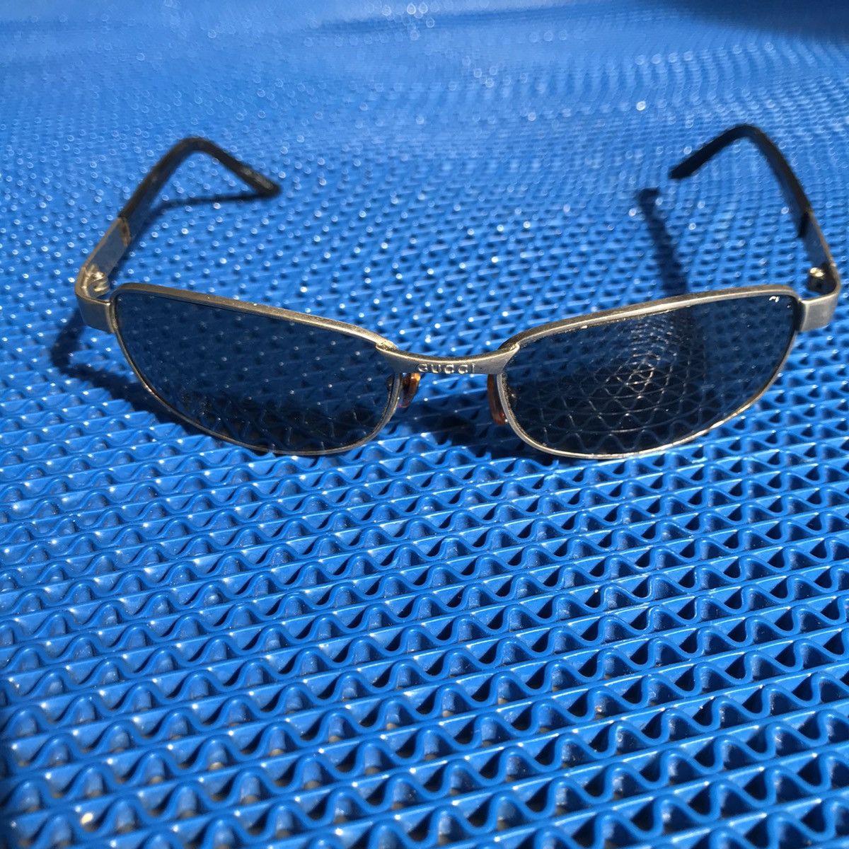 Gucci Vintage Gucci eyewear 00’s Millenium Era Lilac Silver Y2K Size ONE SIZE - 5 Thumbnail