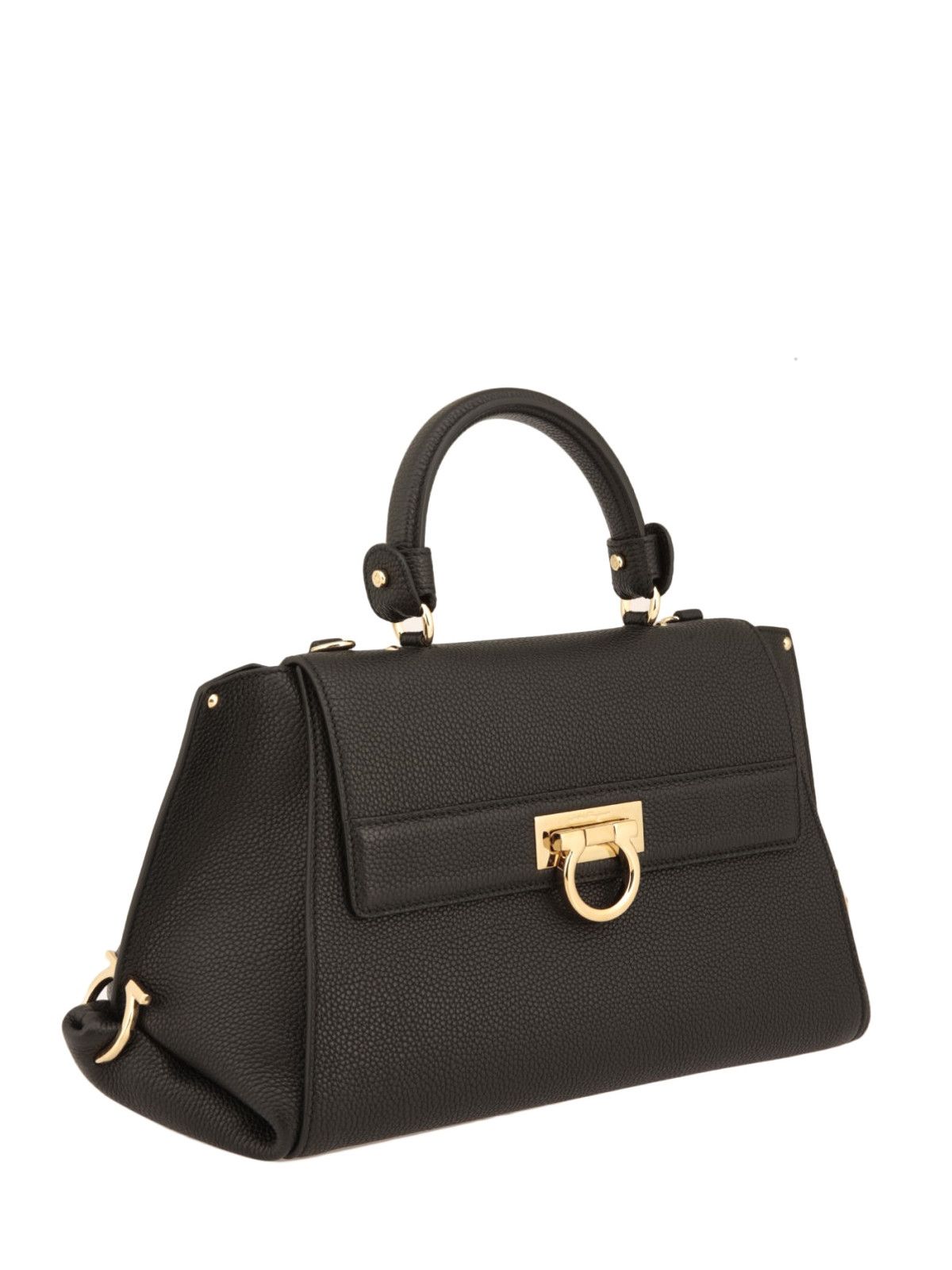 Salvatore Ferragamo o1s1rm0125 0783614 Size: OS / Sofia Leather Bag in Black Size ONE SIZE - 2 Thumbnail