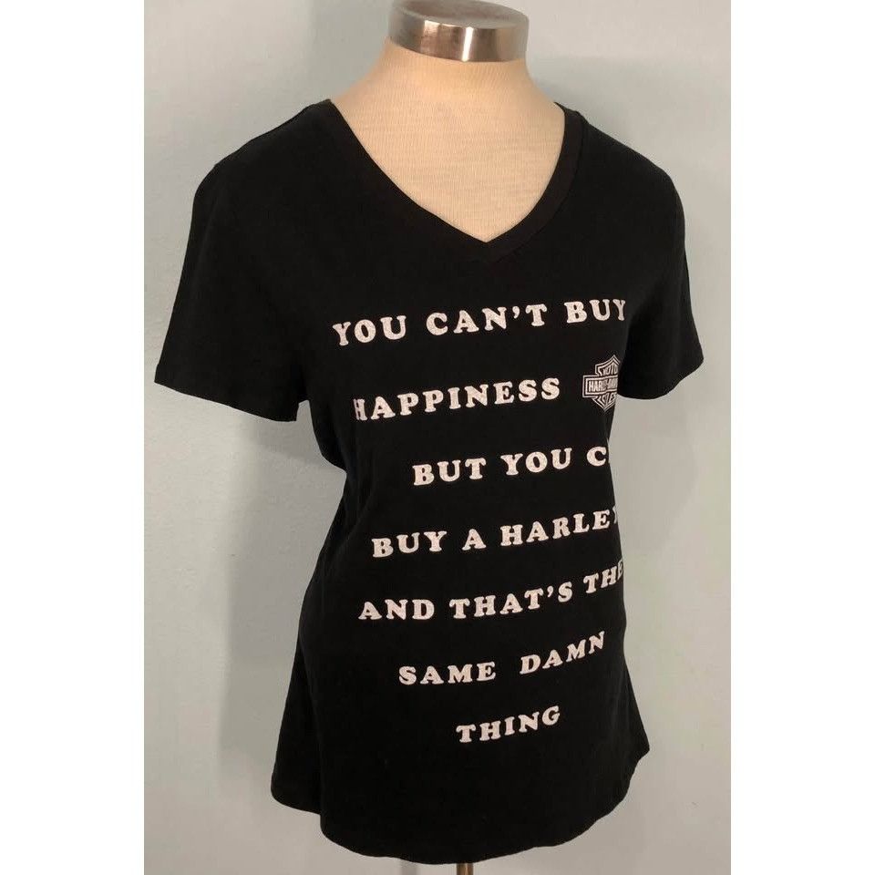 Harley Davidson Harley Davidson T-shirt Large Women Like New, Elastic Fabric Size L / US 10 / IT 46 - 1 Thumbnail