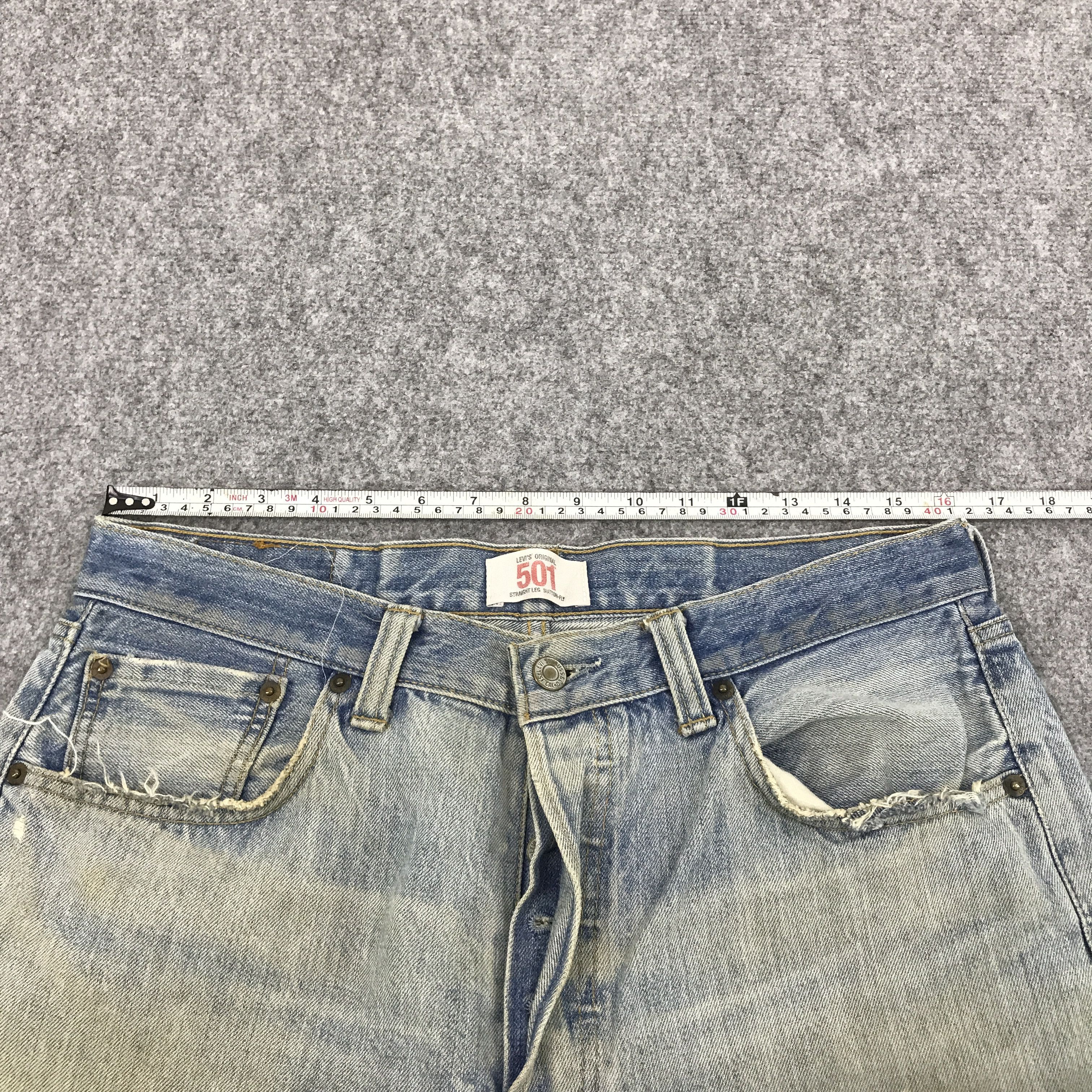 Levi's × Levi's Vintage Clothing LEVI'S 501 DISTRESSED DENIM JEANS PANTS Size US 32 / EU 48 - 9 Thumbnail