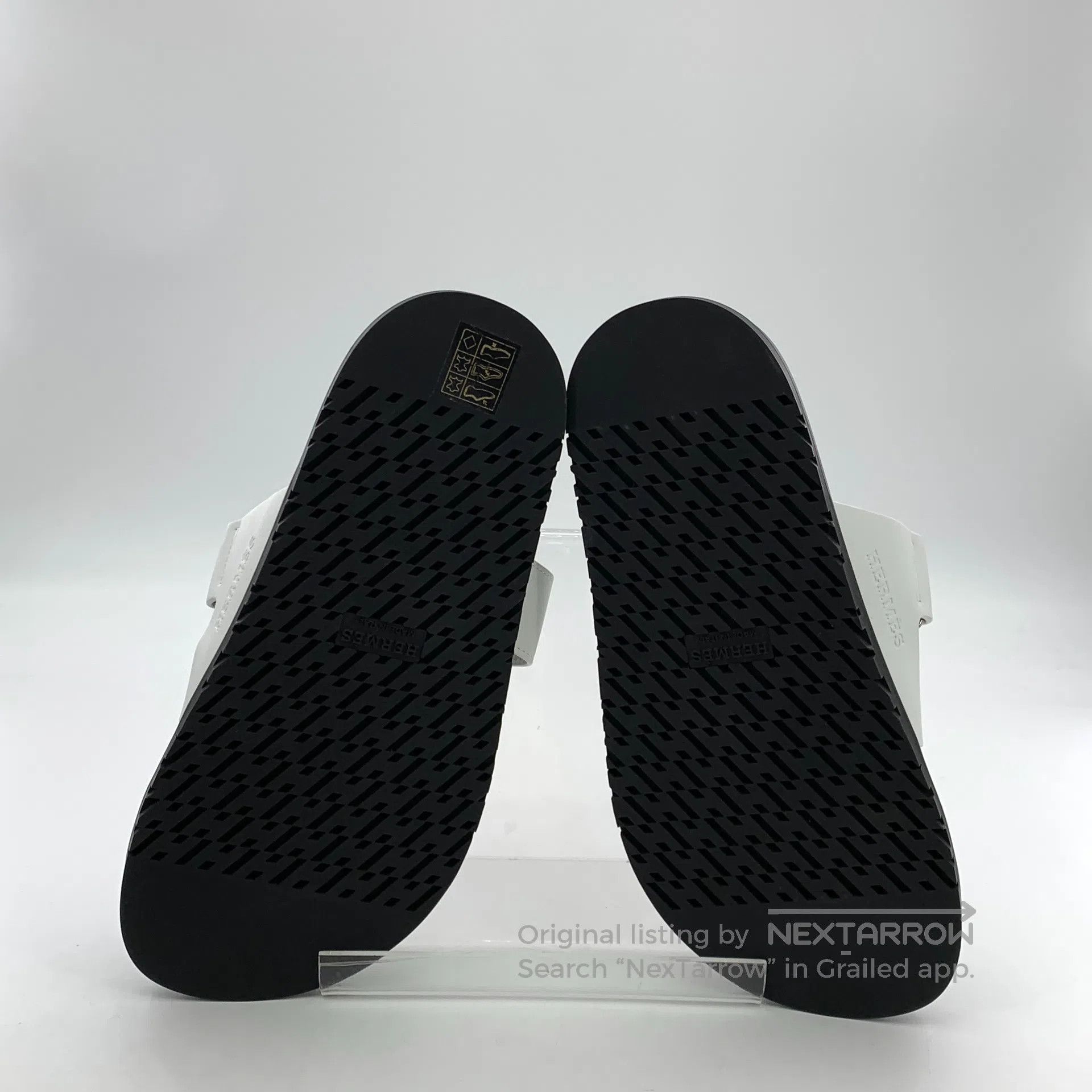 Hermes Hermes White Velcro casual flat sandals| Size US 5.5 / IT 35.5 - 5 Thumbnail