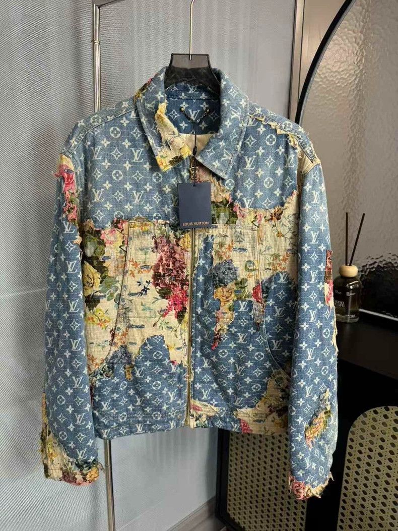 Louis Vuitton Louis Vuitton Cotton jacket full of flowers, old