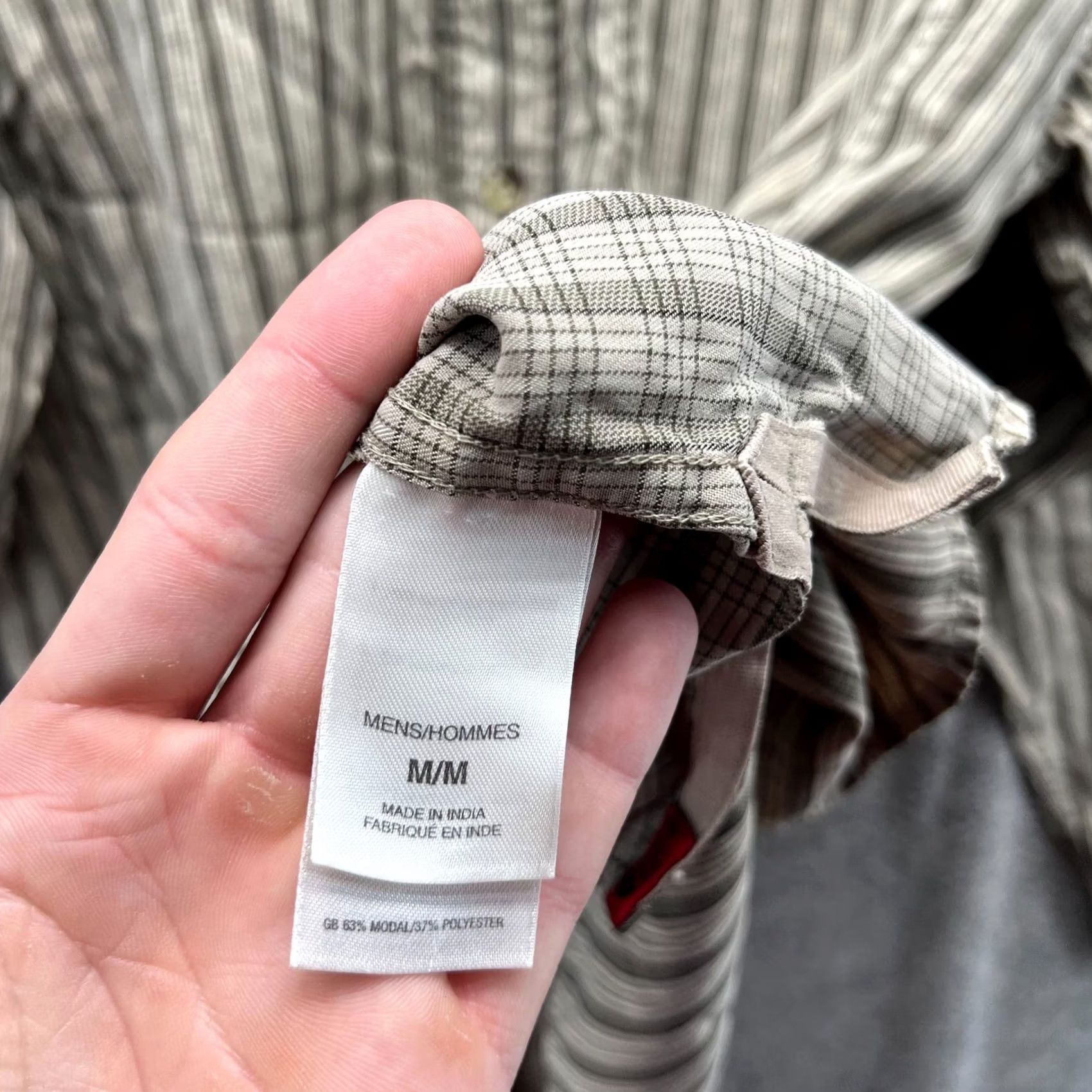 The North Face The North Face Shirt Men M Khaki Button-Down Striped Outdoors Camp Hiking Casual Size US M / EU 48-50 / 2 - 5 Thumbnail