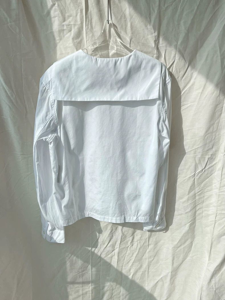 Comme des Garcons Comme Des Garcons British Navy Collar Sailor Collar Solid Size S / US 4 / IT 40 - 5 Thumbnail