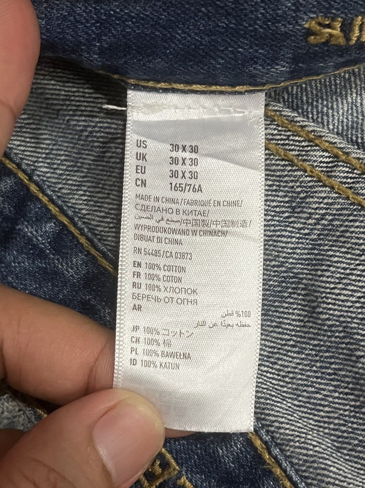 American Eagle Outfitters ⚡️Distressed⚡️American Eagle Outfitters Slim Straight Jeans Size US 30 / EU 46 - 17 Thumbnail