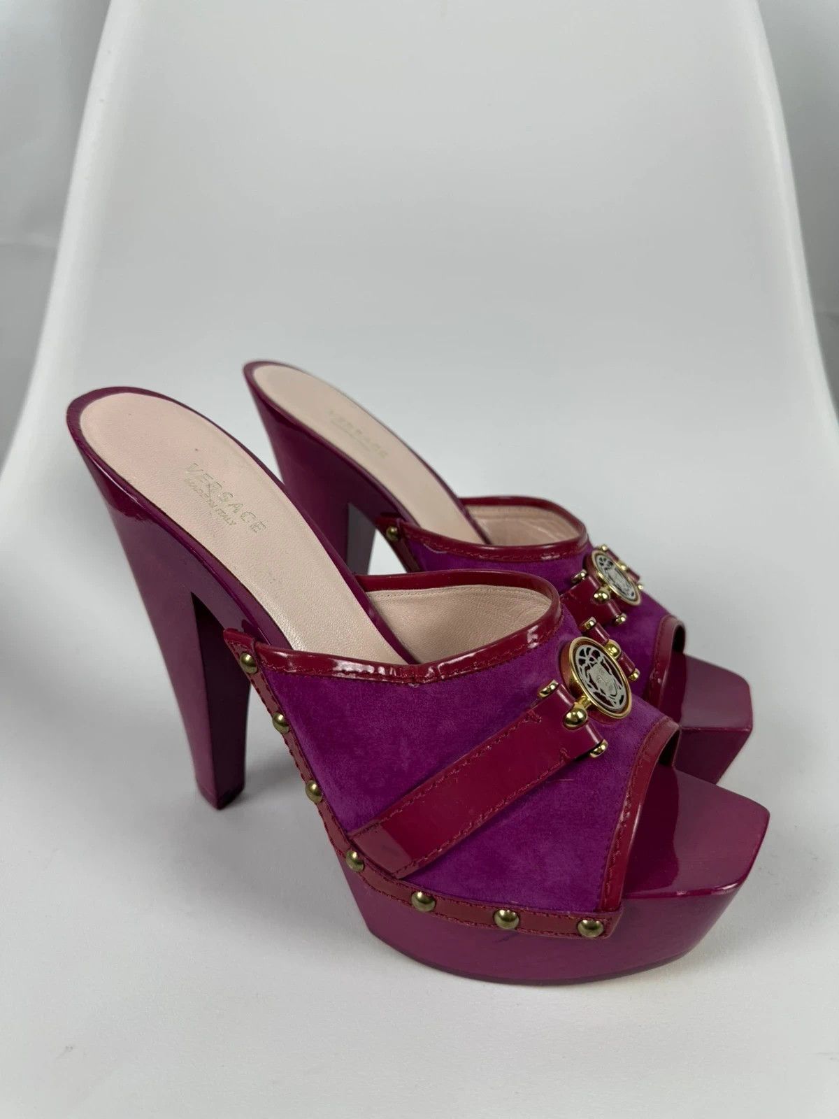 Versace Versace Clogs Laque Heels Medusa size 39 Size US 9 / IT 39 - 1 Thumbnail