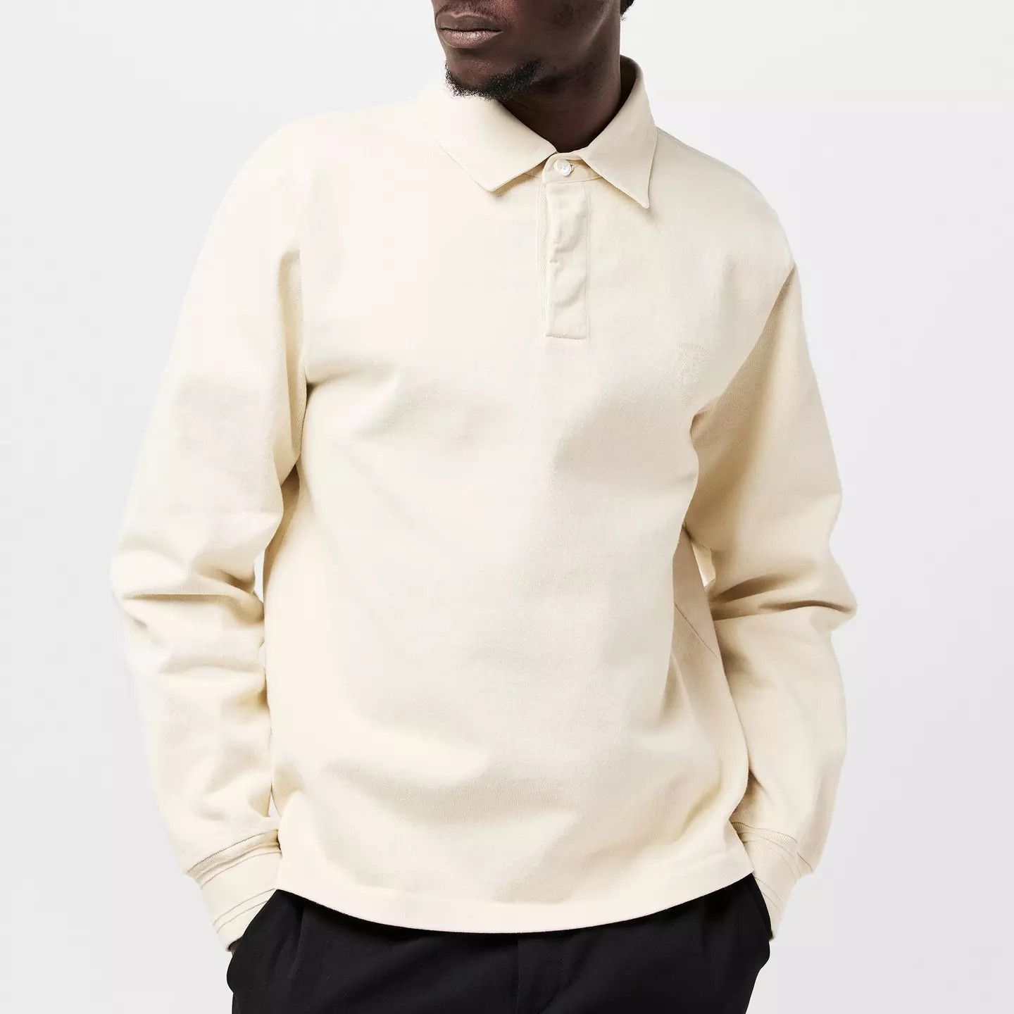 Burberry o1g2r1mq0426 Long Sleeve Polo Shirt in Ivory Size US S / EU 44-46 / 1 - 2 Thumbnail