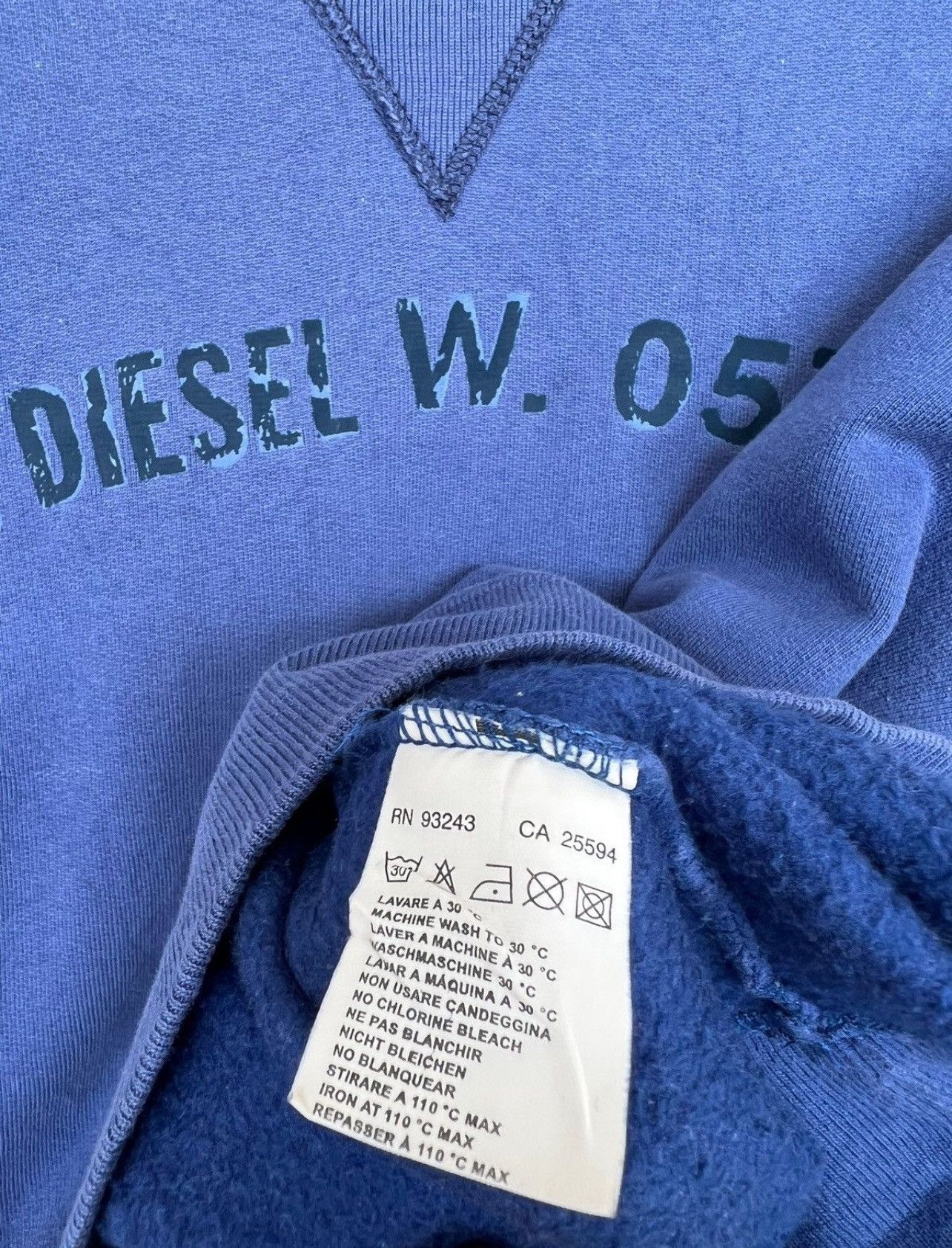 Diesel × JNCO × Vintage Y2K Diesel Spellout Logo Sweatshirt Size US L / EU 52-54 / 3 - 8 Thumbnail