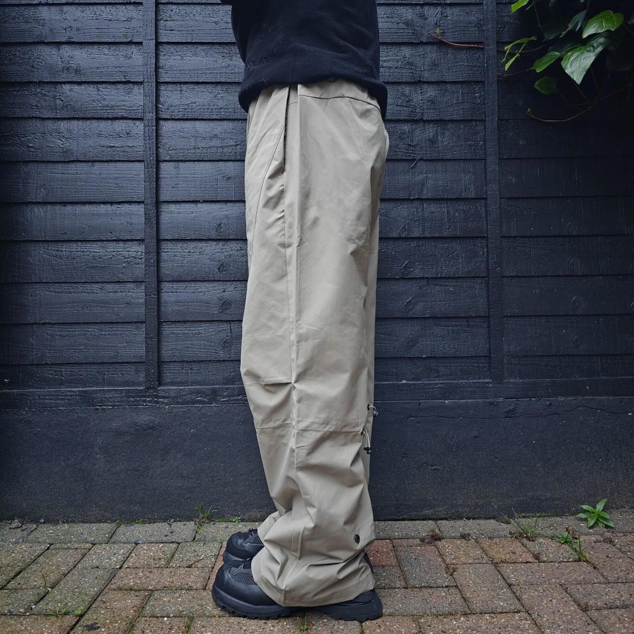 Other Beige-grey Technical Wide Leg Parachute Pants Size US 32 / EU 48 - 3 Thumbnail