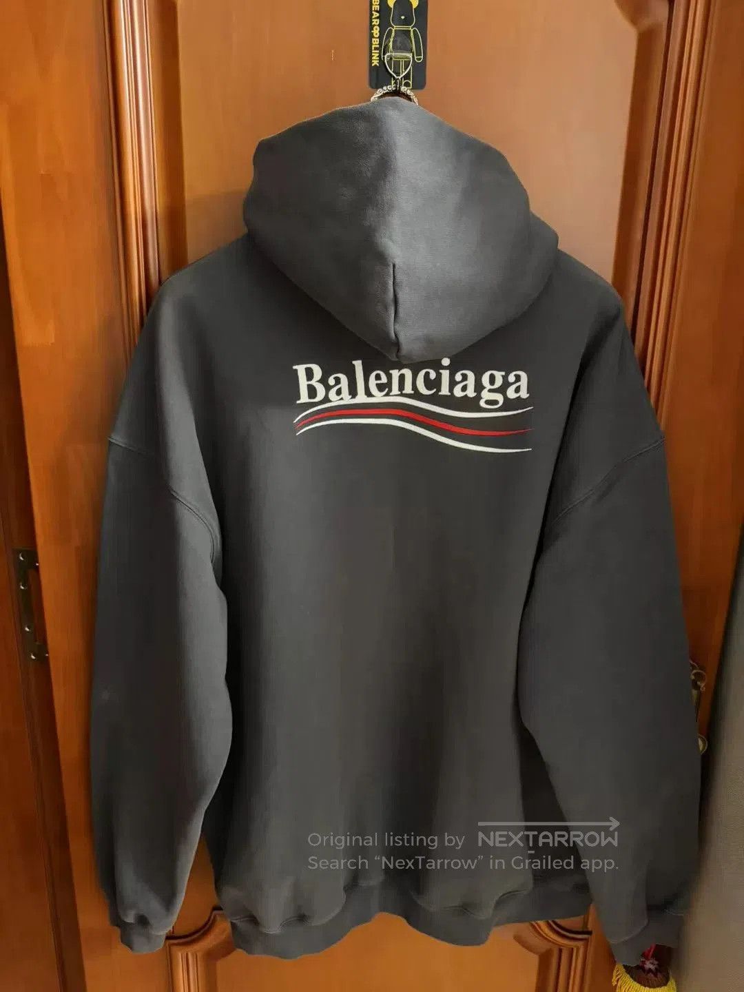 Balenciaga gray balenciaga logo embroidered hoodie. Size US M / EU 48-50 / 2 - 3 Thumbnail