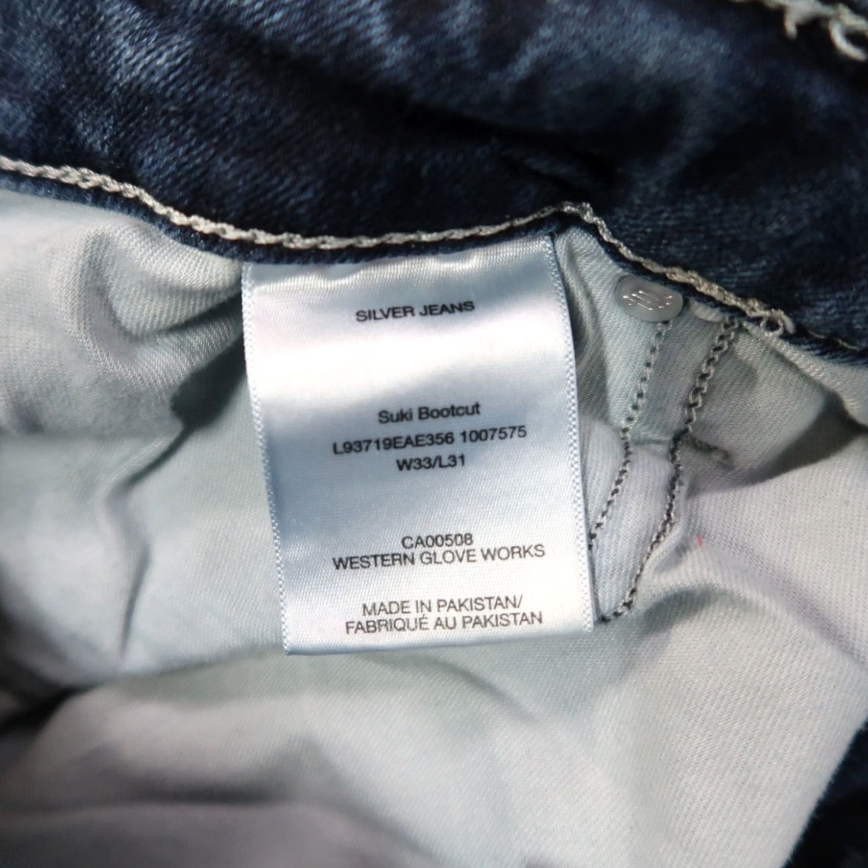 Silver Jeans Co. Silver Jeans Suki Bootcut Jeans Women 33x31 Blue Denim Stretch Regular 5-Pocket Style Vintage: No Size 24" / US 00 / IT 34 - 4 Thumbnail