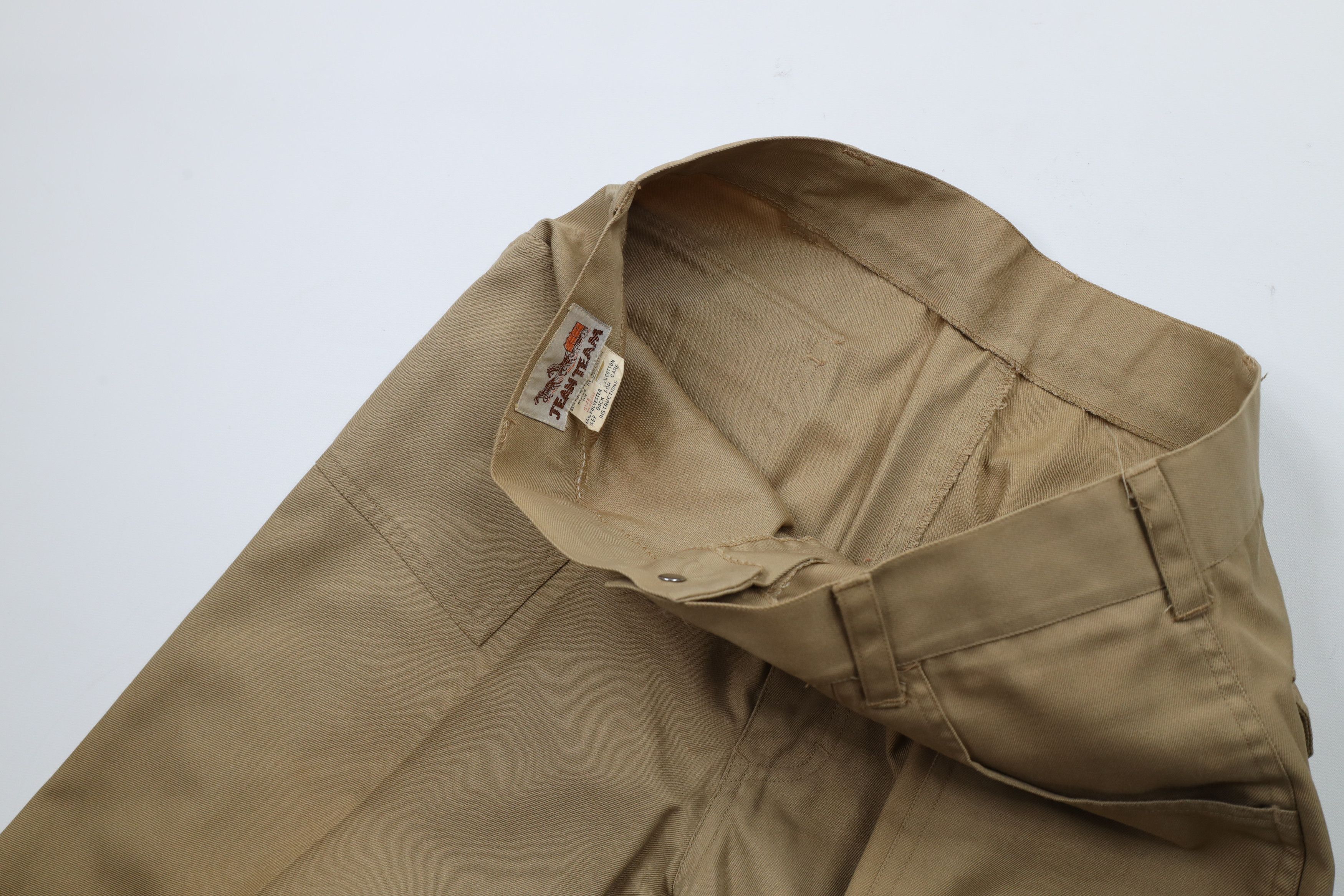 Vintage Vintage 70s Streetwear Wide Leg Bell Bottoms Pants Beige Size US 34 / EU 50 - 11 Thumbnail