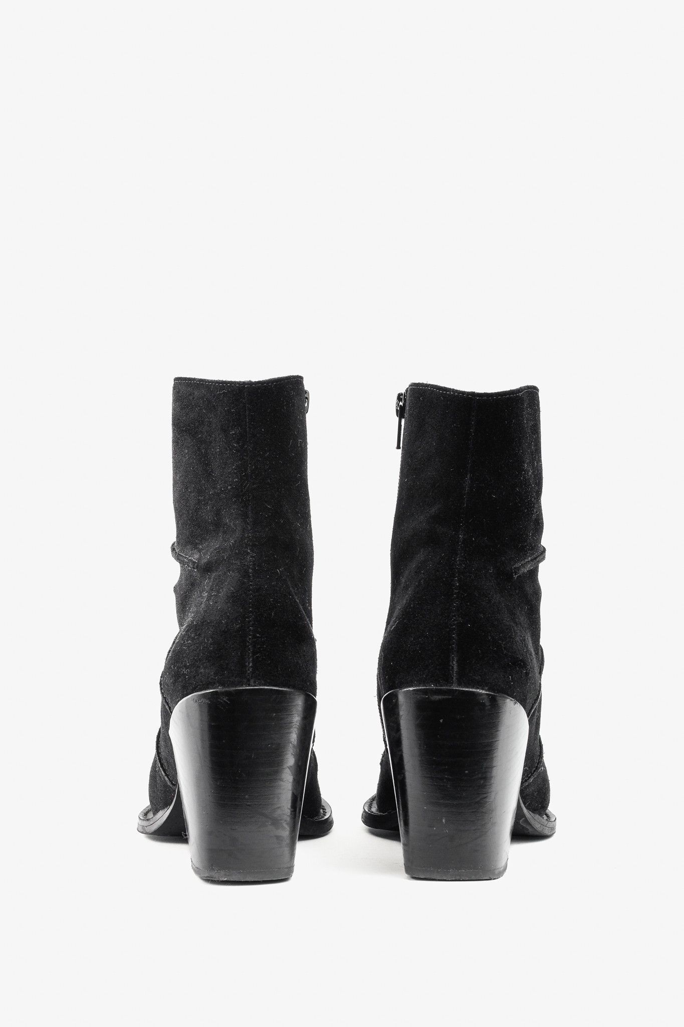 John Fluevog John Fluevog Dolores Black Outseamed Ankle Boots Size US 8.5 / IT 38.5 - 3 Thumbnail
