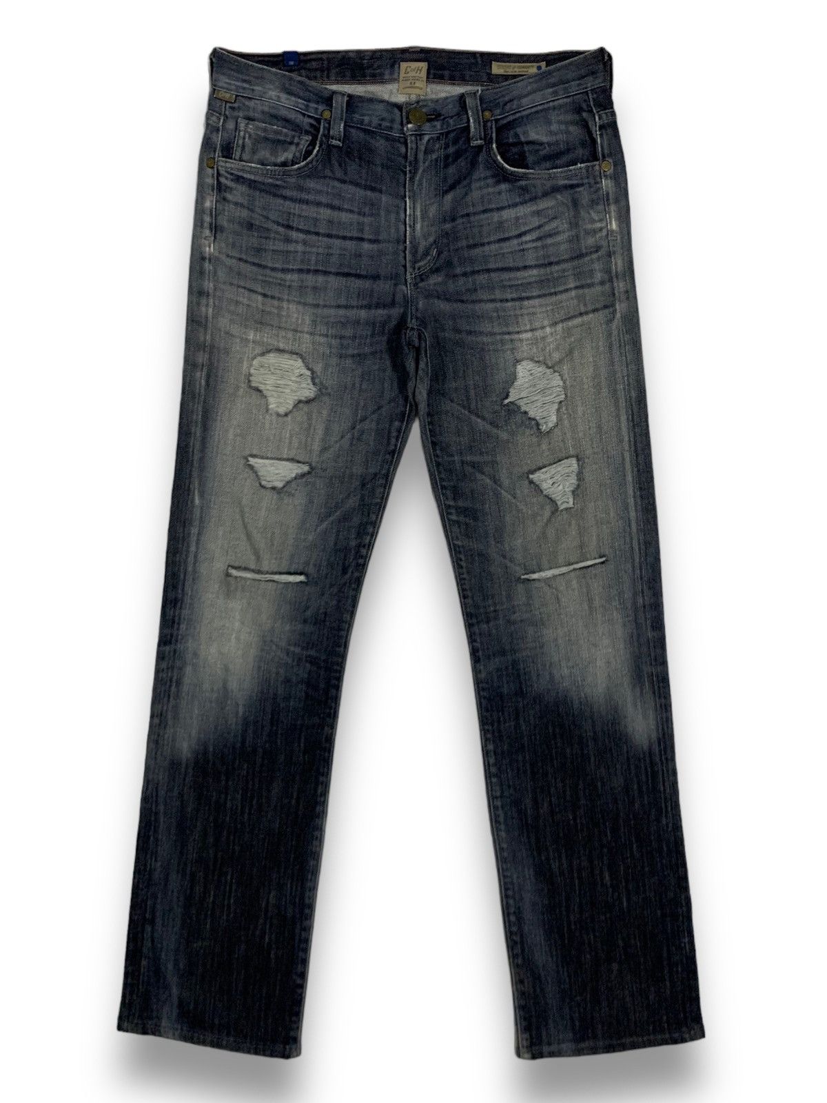image of Vintage Citizens Of Humanity Loose Fit Distressed Denim in Light Wash Black, Men's (Size 32)