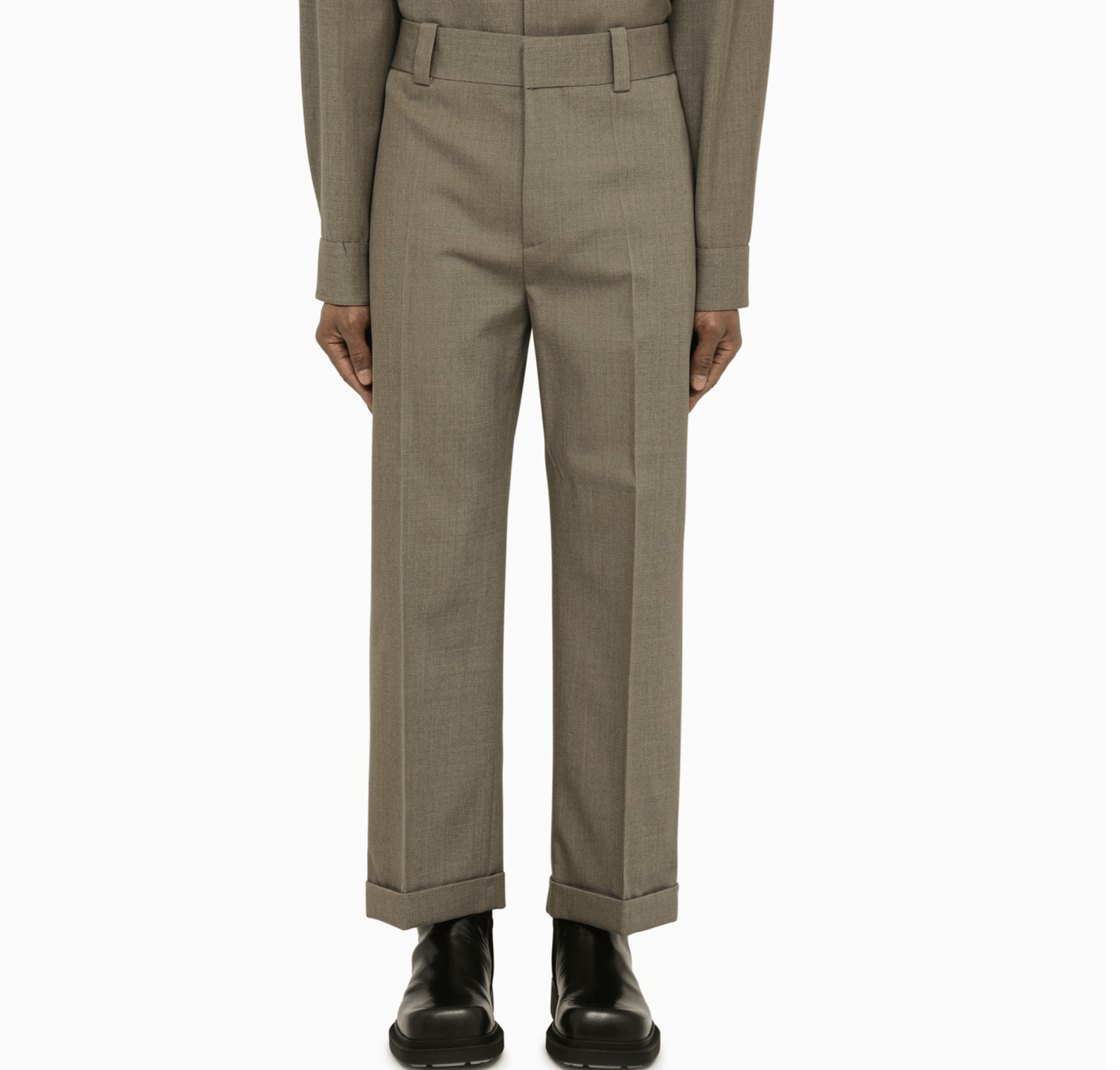 image of Bottega Veneta O1D2Blof0324 Pants In Grey, Men's (Size 30)