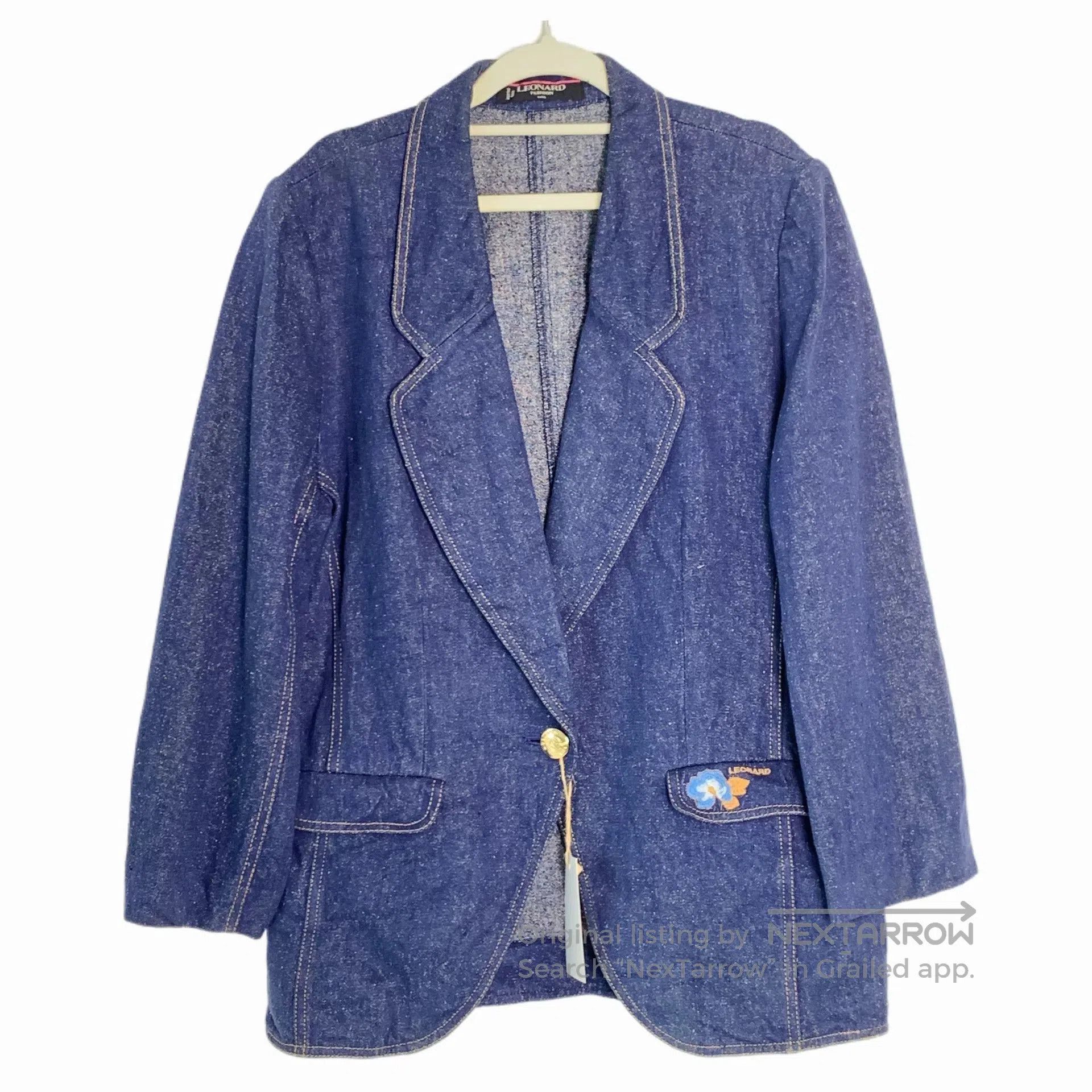 Leonard Paris Leonard Silk Jacket Inspired by Denim. Size M / US 6-8 / IT 42-44 - 1 Thumbnail
