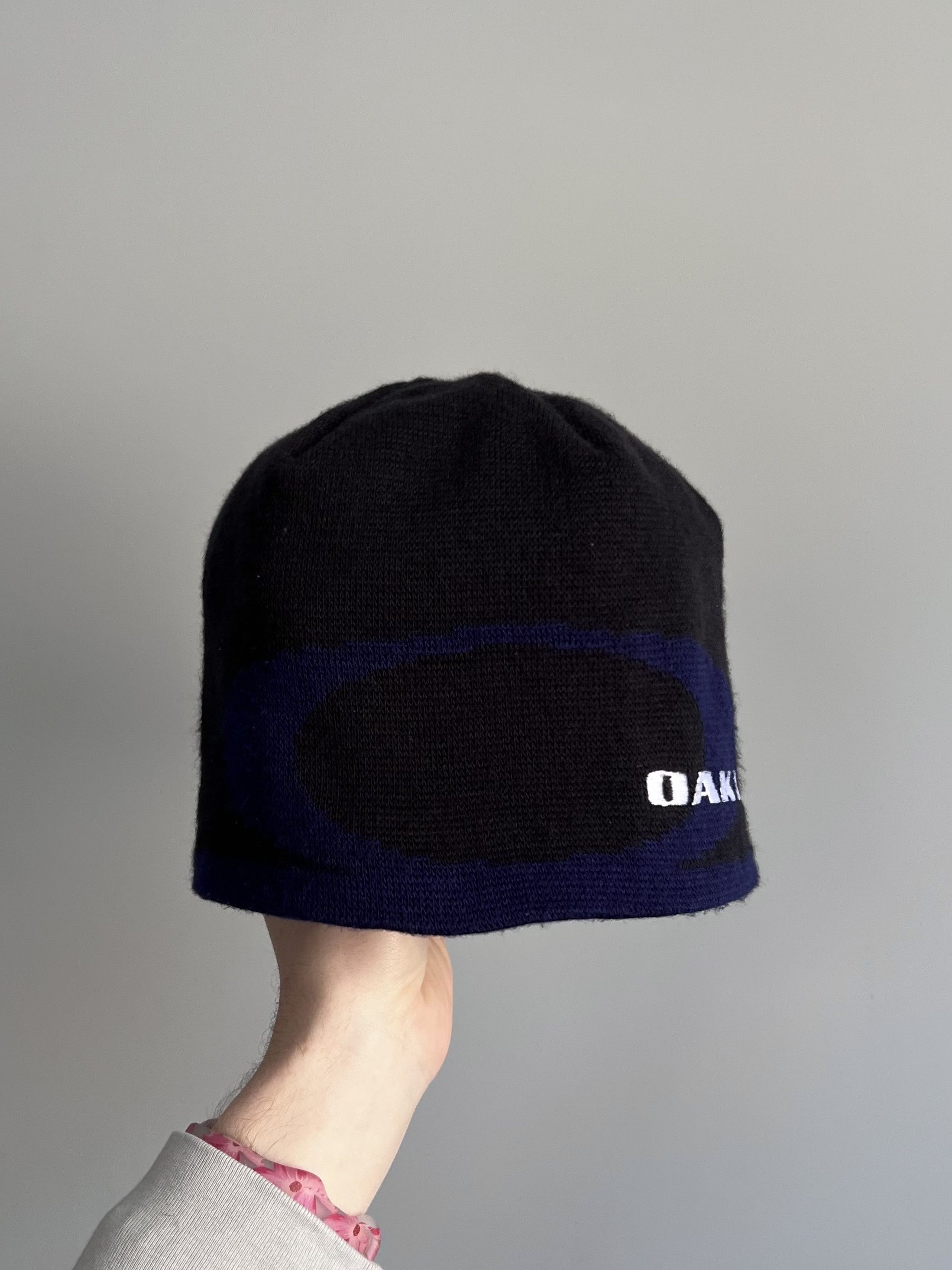 Oakley 00s Vintage Oakley Big Logo beanie hat Size ONE SIZE - 9 Thumbnail