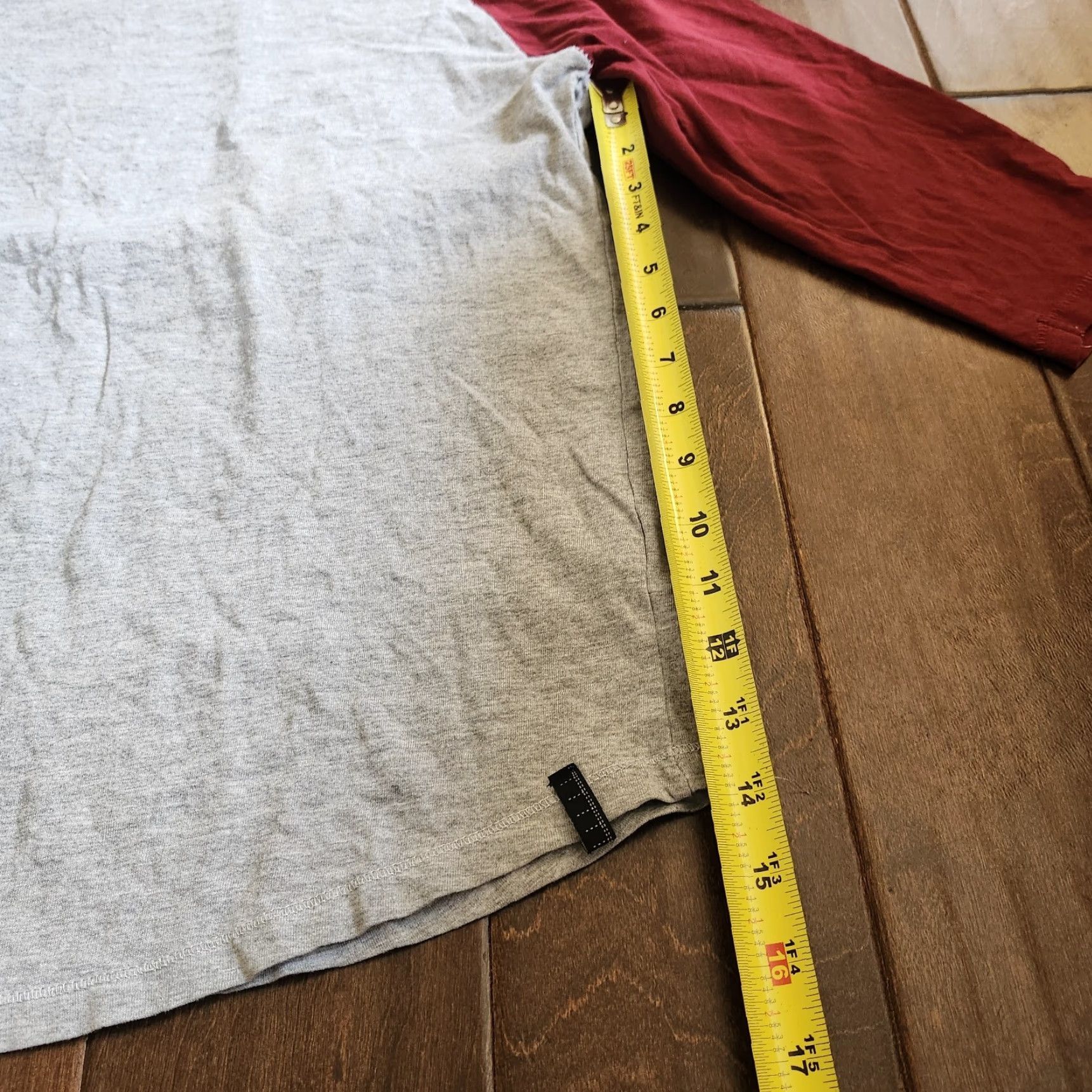 Cotton On Cotton On T-Shirt Women 3/4 Sleeve Striped Crew Neck Red Gray XS? Actually size S Multicolor. Size S / US 4 / IT 40 - 7 Thumbnail