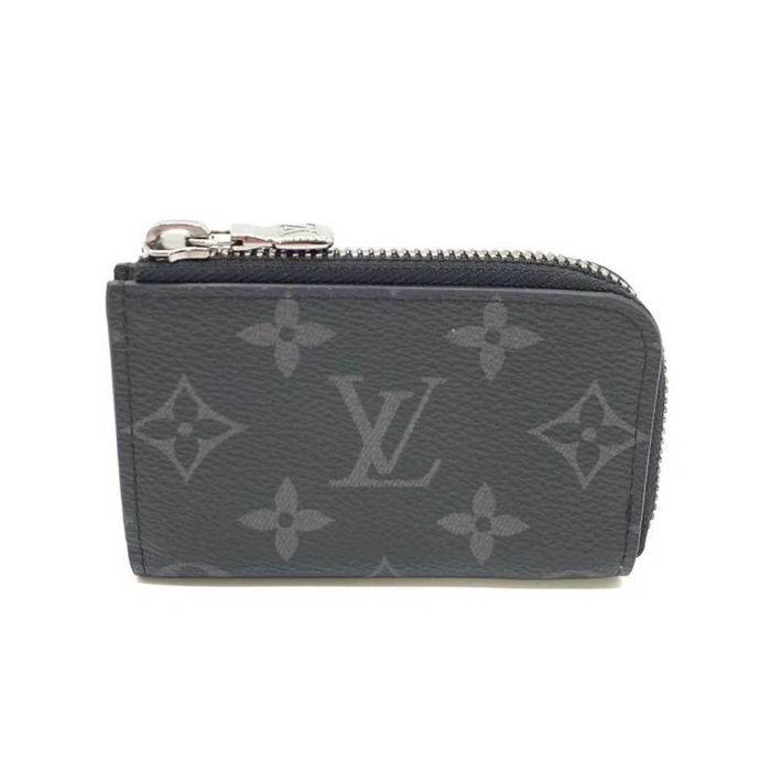 Louis Vuitton Passport Cover Monogram Eclipse Black/Grey in Toile