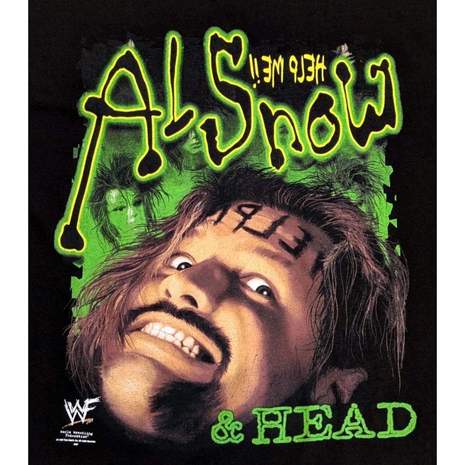 Vintage VINTAGE Al Snow & Head Shirt WWF WWE 1990s T-Shirt Men XL Black Size US XL / EU 56 / 4 - 3 Thumbnail