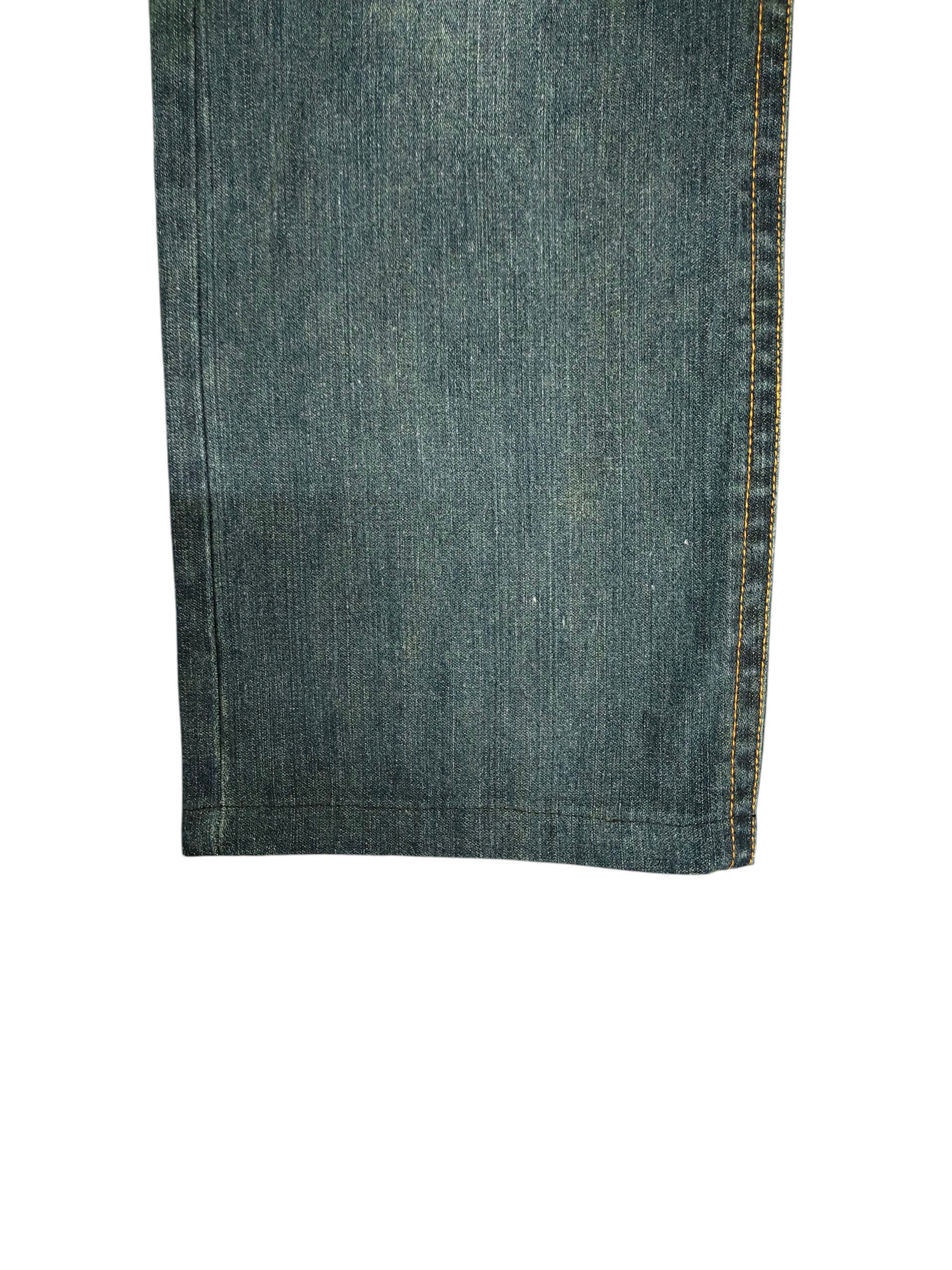 Karakuri Tamashii Japanese Sukajan Seku Raijin and Fujin Embroidered Jeans Size US 35 - 6 Thumbnail