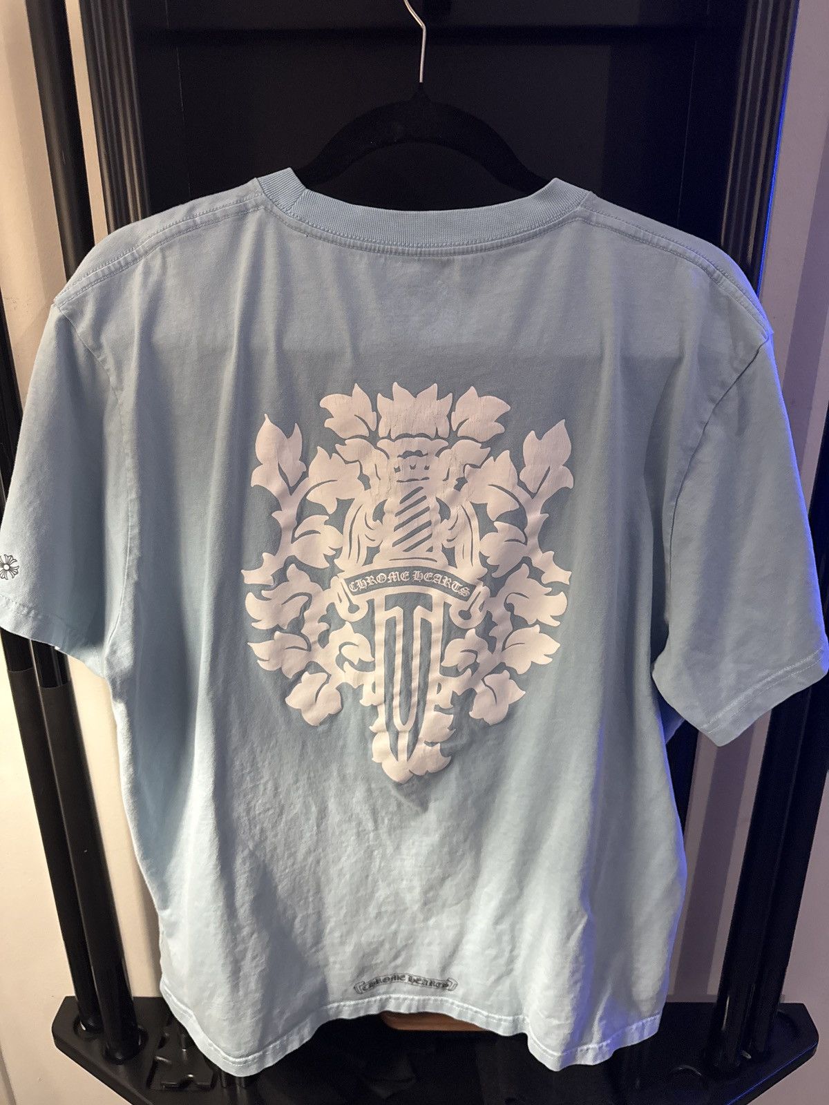 Chrome Hearts Blue Chrome Heart Art Basel Exclsuive Size US XL / EU 56 / 4 - 3 Thumbnail