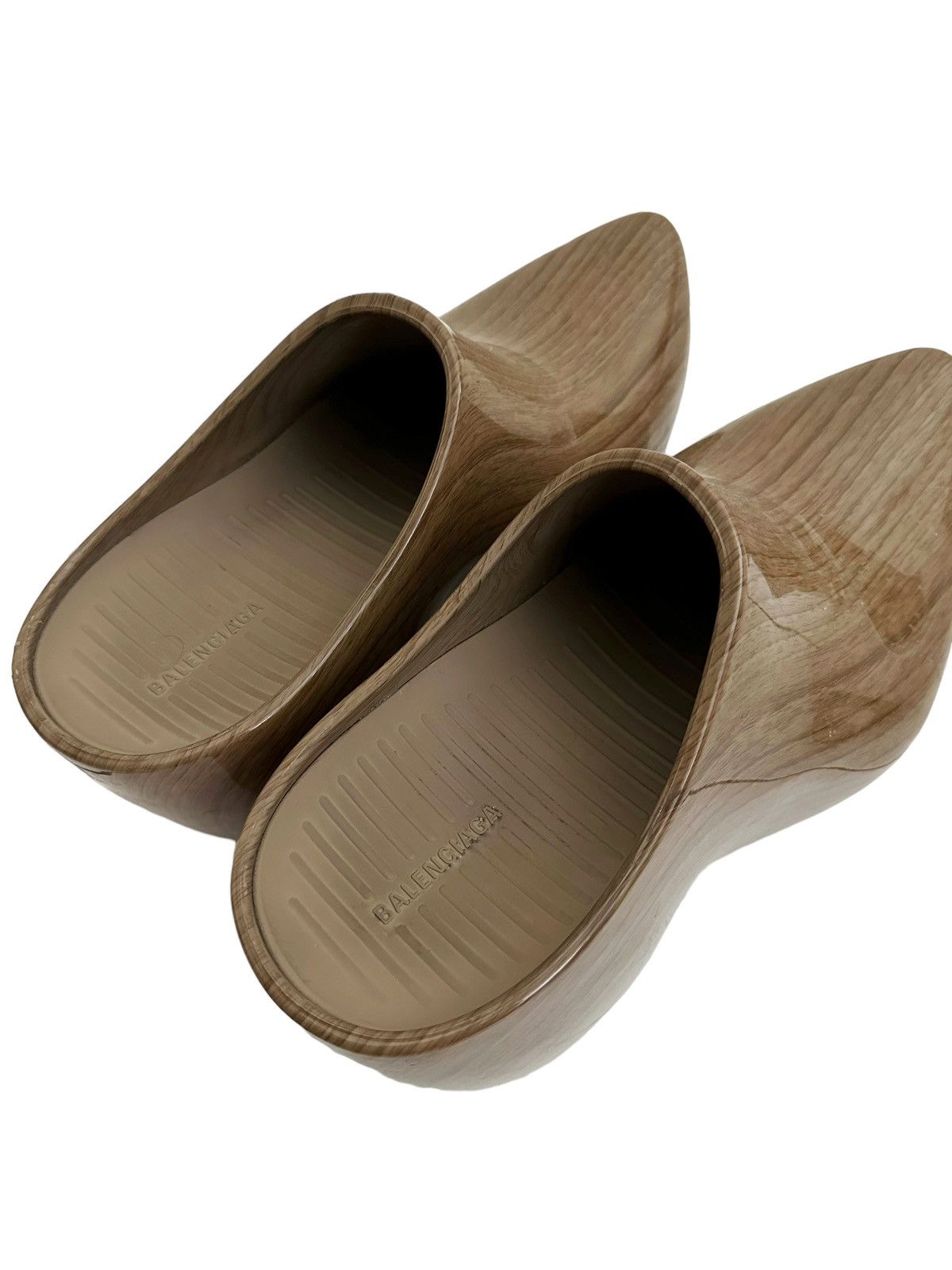 Balenciaga Sz43 2023 Limited Wood Technoclog Clog Size US 10 / EU 43 - 4 Thumbnail