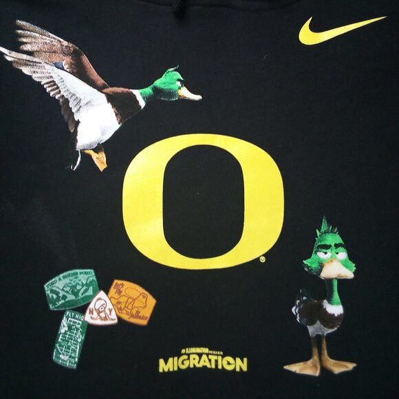 NCAA × Nike Nike Oregon Ducks Migration Into The Wild Hoodie Sweatshirt Size US L / EU 52-54 / 3 - 1 Thumbnail