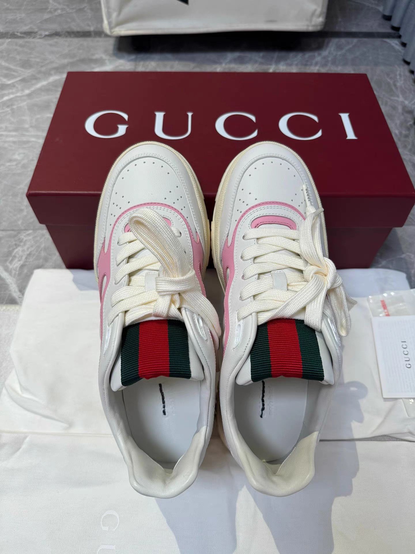 Gucci Gucci Reweb Colorblock Sneakers K6 Size US 9 / IT 39 - 4 Thumbnail