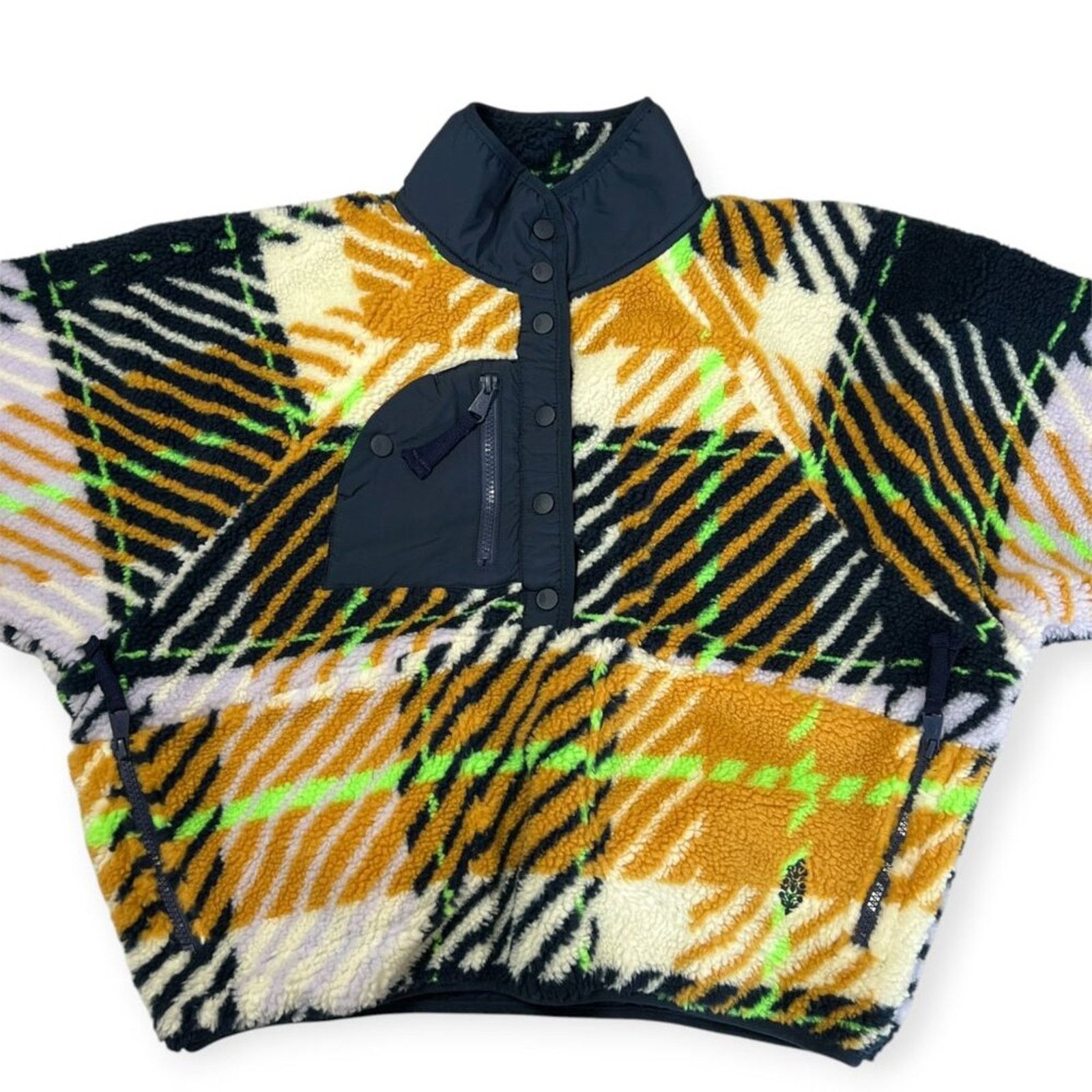 Free People Free People Rocky Ridge Plaid Fleece Pullover S NWT Size S / US 4 / IT 40 - 9 Thumbnail