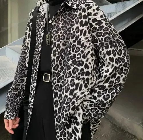 Clientele New Hype Leopard Print Casual Shirt Flannel Size US L / EU 52-54 / 3 - 1 Thumbnail