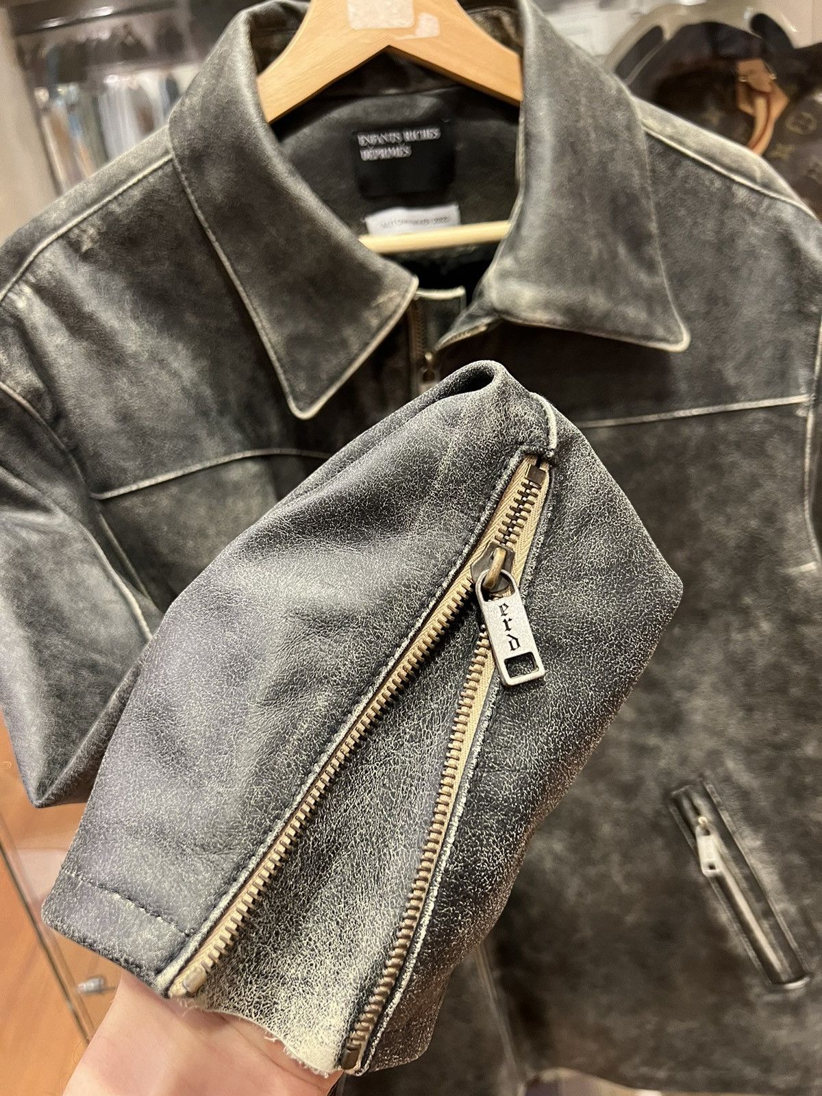 Enfants Riches Deprimes Enfants Riches Deprimes Sleep Sound Leather Cowhide Jacket Size US XXL / EU 58 / 5 - 3 Thumbnail