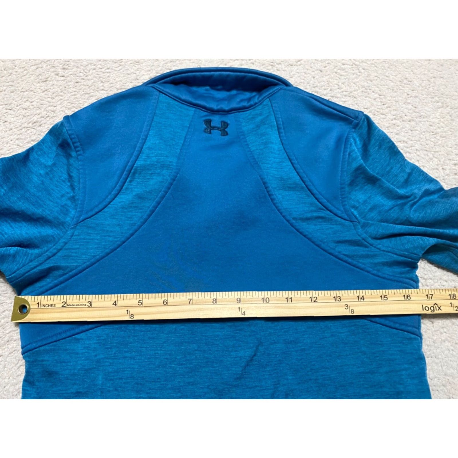 Under Armour Under Armour Sweatshirt Womens Small Long Sleeve 1/4 Zip Solid Blue Size S / US 4 / IT 40 - 6 Thumbnail