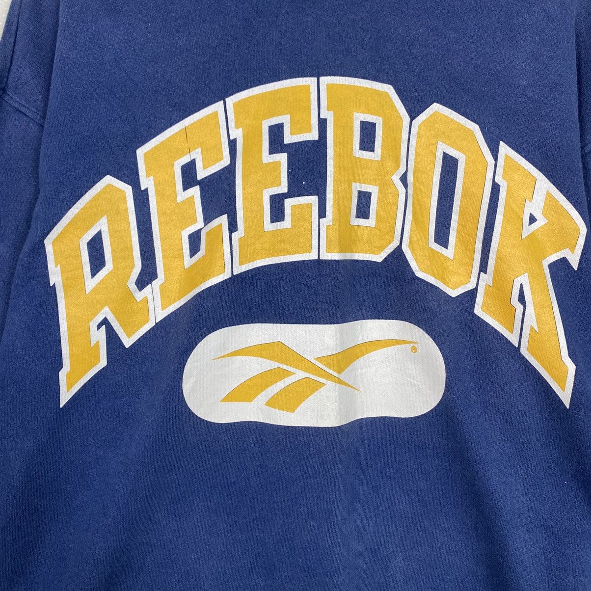 Vintage 📌Vintage Hoodie Sweatshirt Pull Over Reebok Big Logo Size US L / EU 52-54 / 3 - 16 Thumbnail