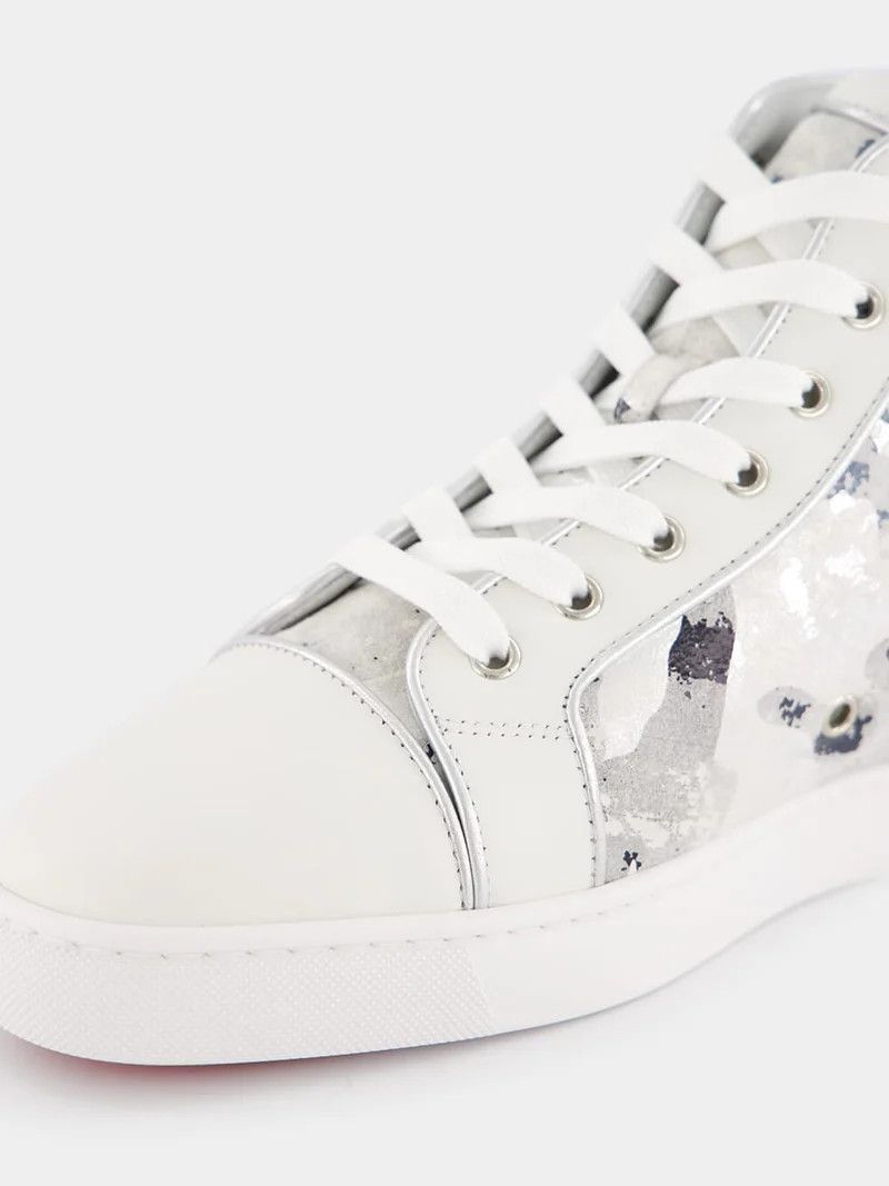 Christian Louboutin o1bcso1str1024 Louise Orlato Flat in White Size US 11 / EU 44 - 5 Thumbnail