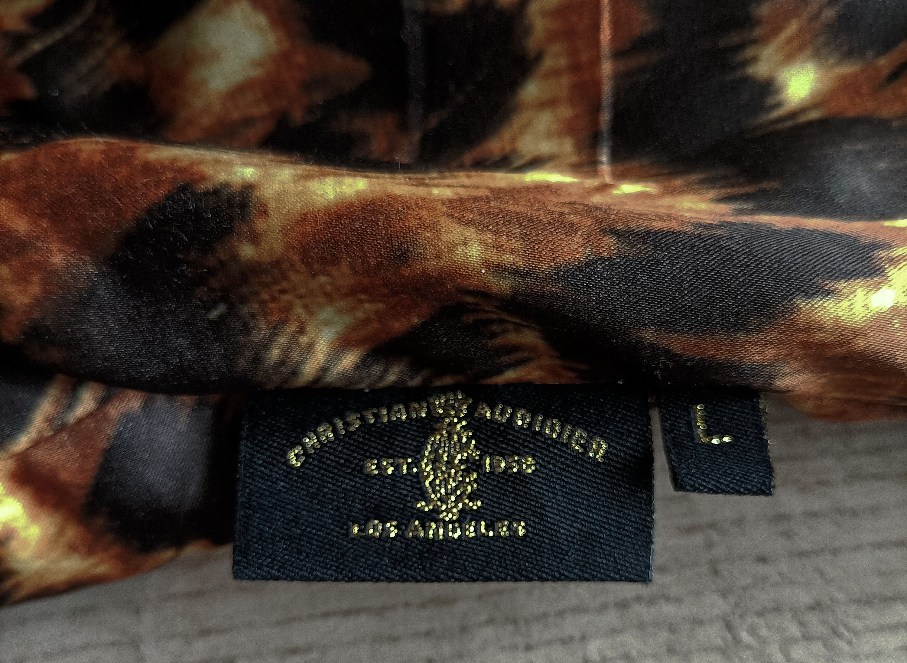 Ed Hardy 2000 Brown and Gold reverseble hoodie zip mcblinge Size US L / EU 52-54 / 3 - 13 Thumbnail