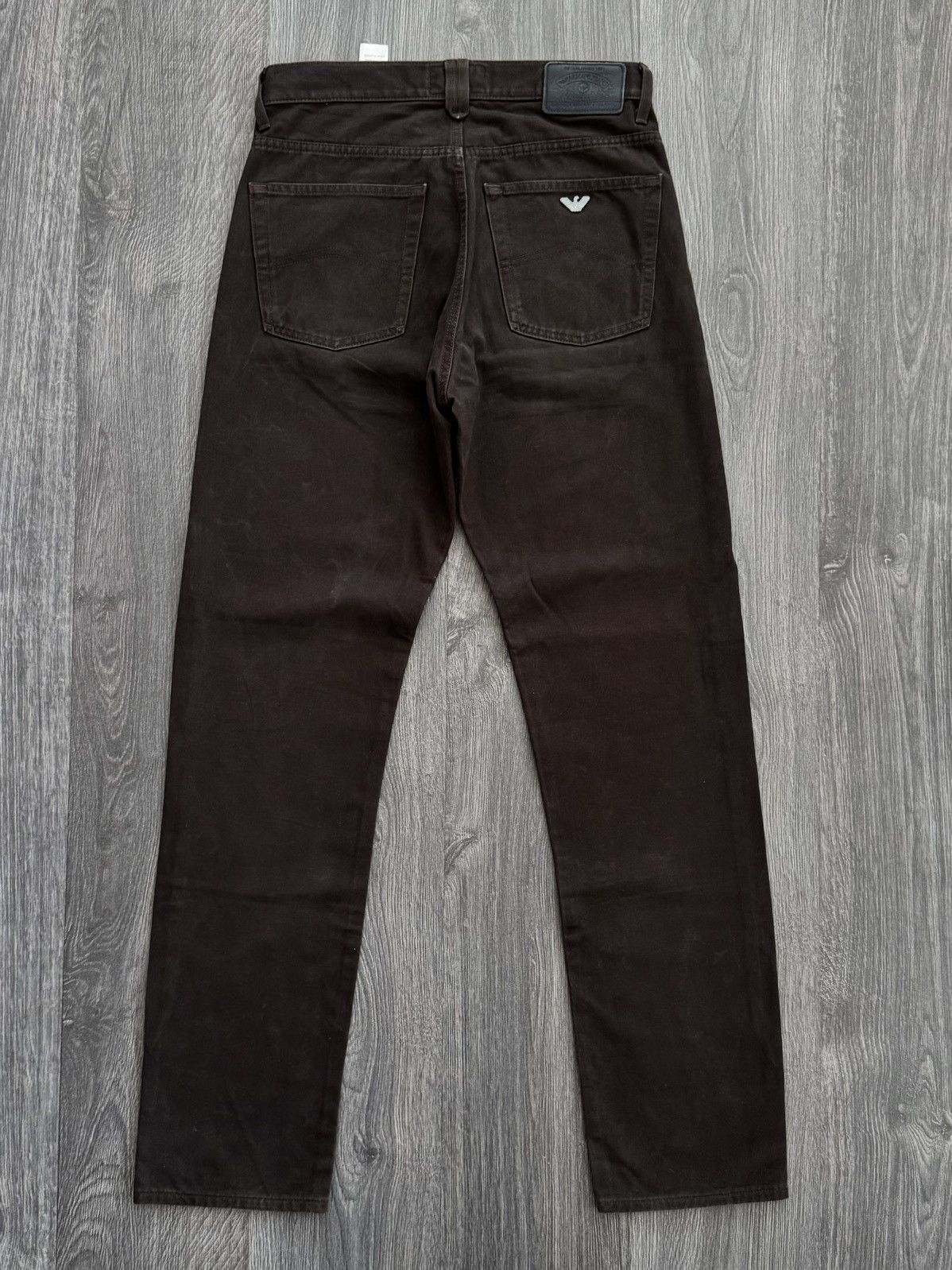 Armani Vintage Armani Relaxed Fit Brown Jeans Size US 32 / EU 48 - 7 Thumbnail