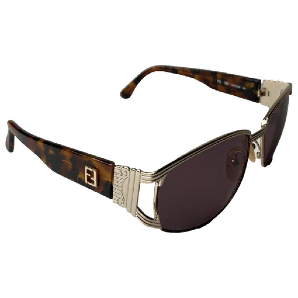 Fendi Gold Metal Sunglasses Size ONE SIZE - 1 Thumbnail