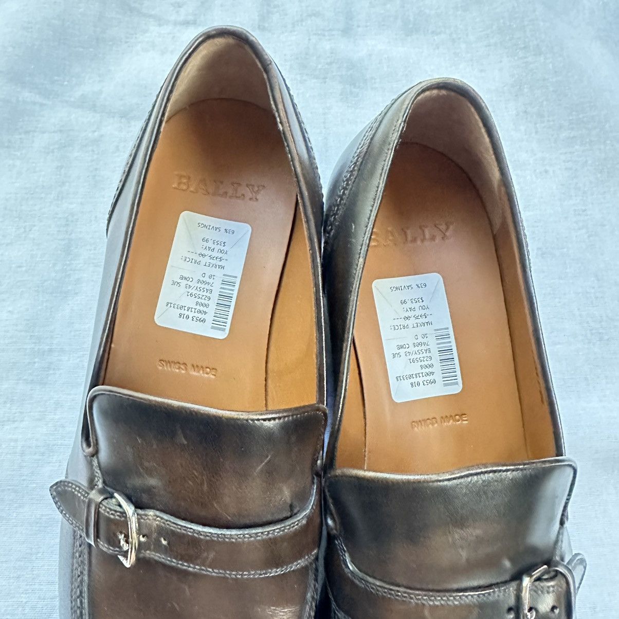 Bally New Bally $975 Lavoli Brown Leather Slip On Loafers 10D Size US 10 / EU 43 - 9 Thumbnail