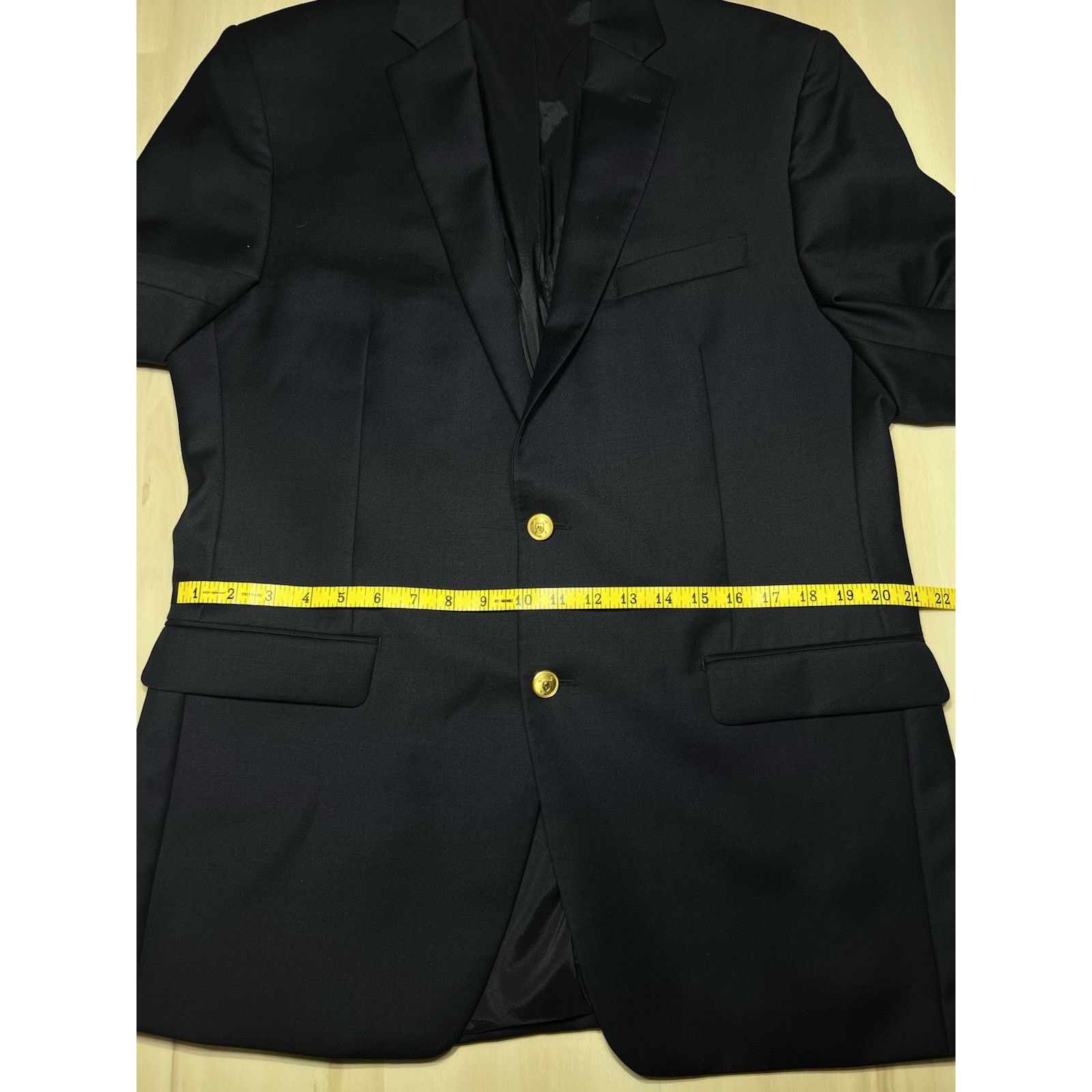 Ralph Lauren Ralph Lauren Blazer Men 42L Navy Gold Button Sports Coat Size 42L - 15 Thumbnail